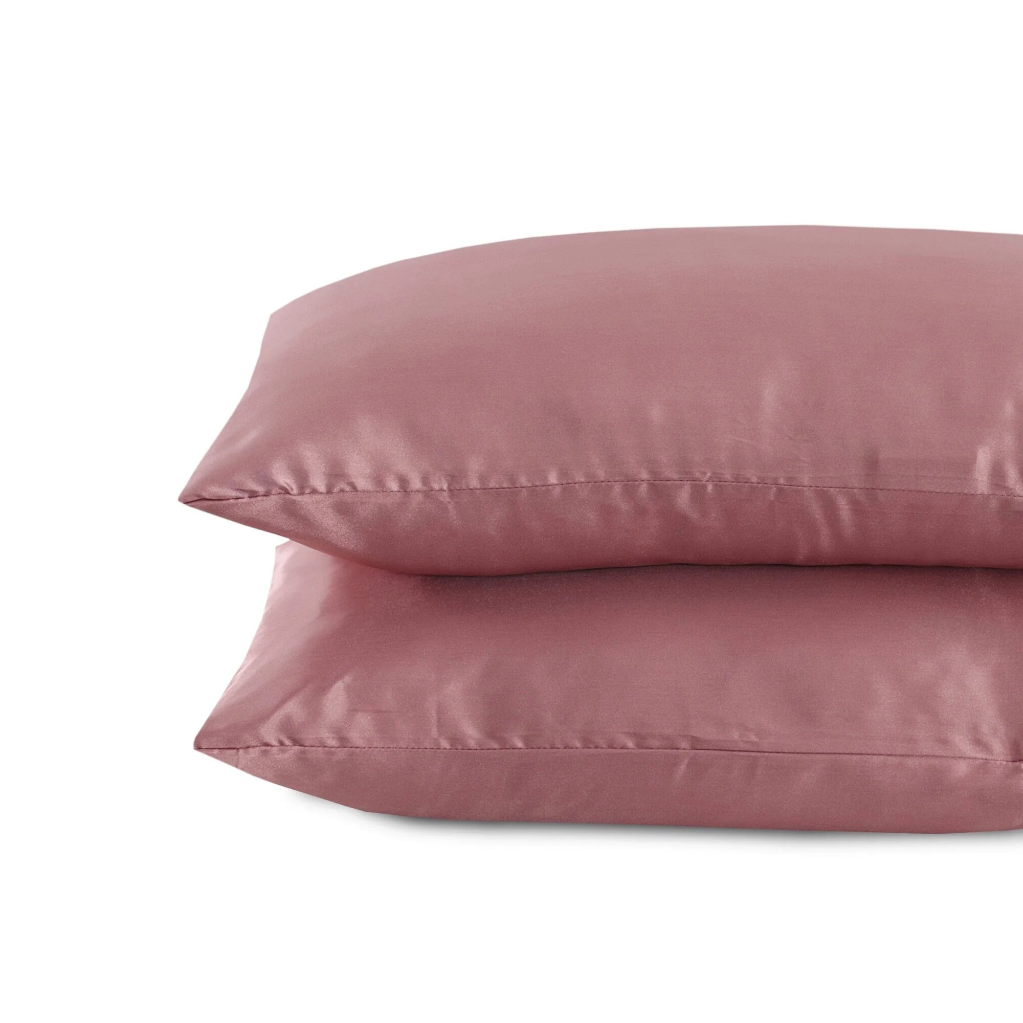 Satijnen Kussenslopen Roze 60 x 70 cm – Set van 2