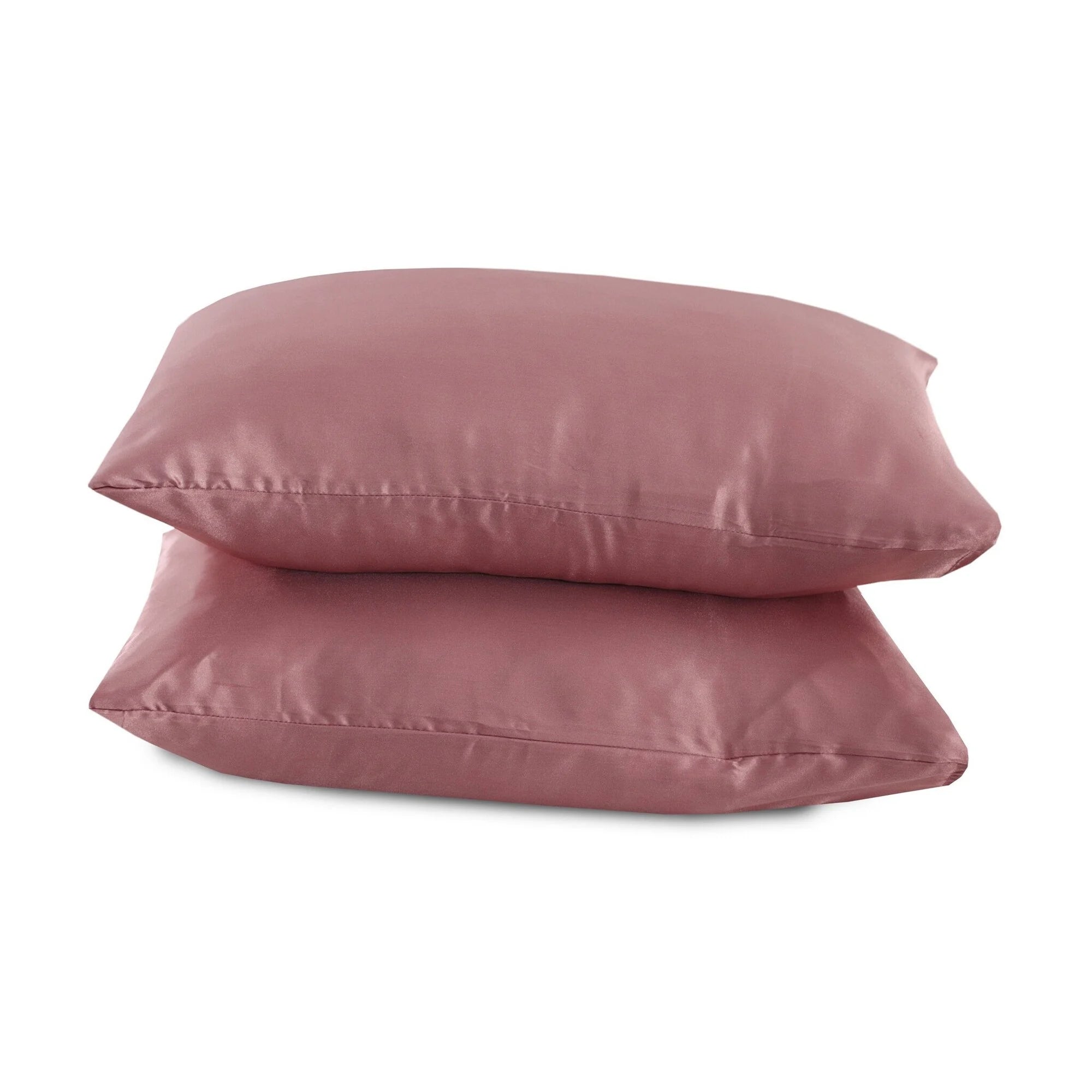 Satijnen Kussenslopen Roze 60 x 70 cm – Set van 2