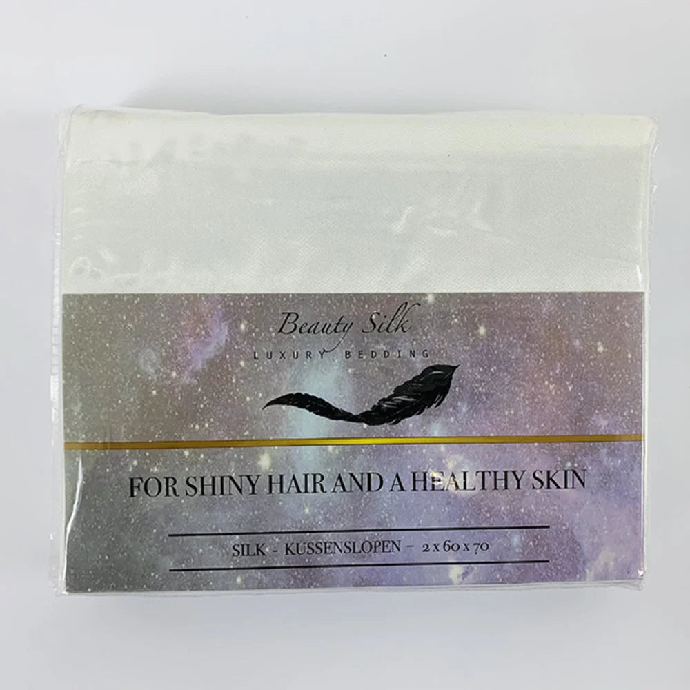 Satin Pillowcases White – Set of 2 | Perfect for Hair &amp; Skin Care
