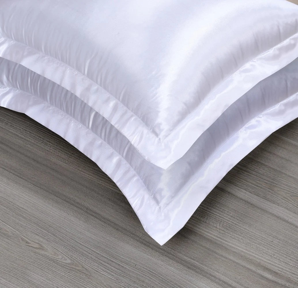 Satin Pillowcases White – Set of 2 | Perfect for Hair &amp; Skin Care