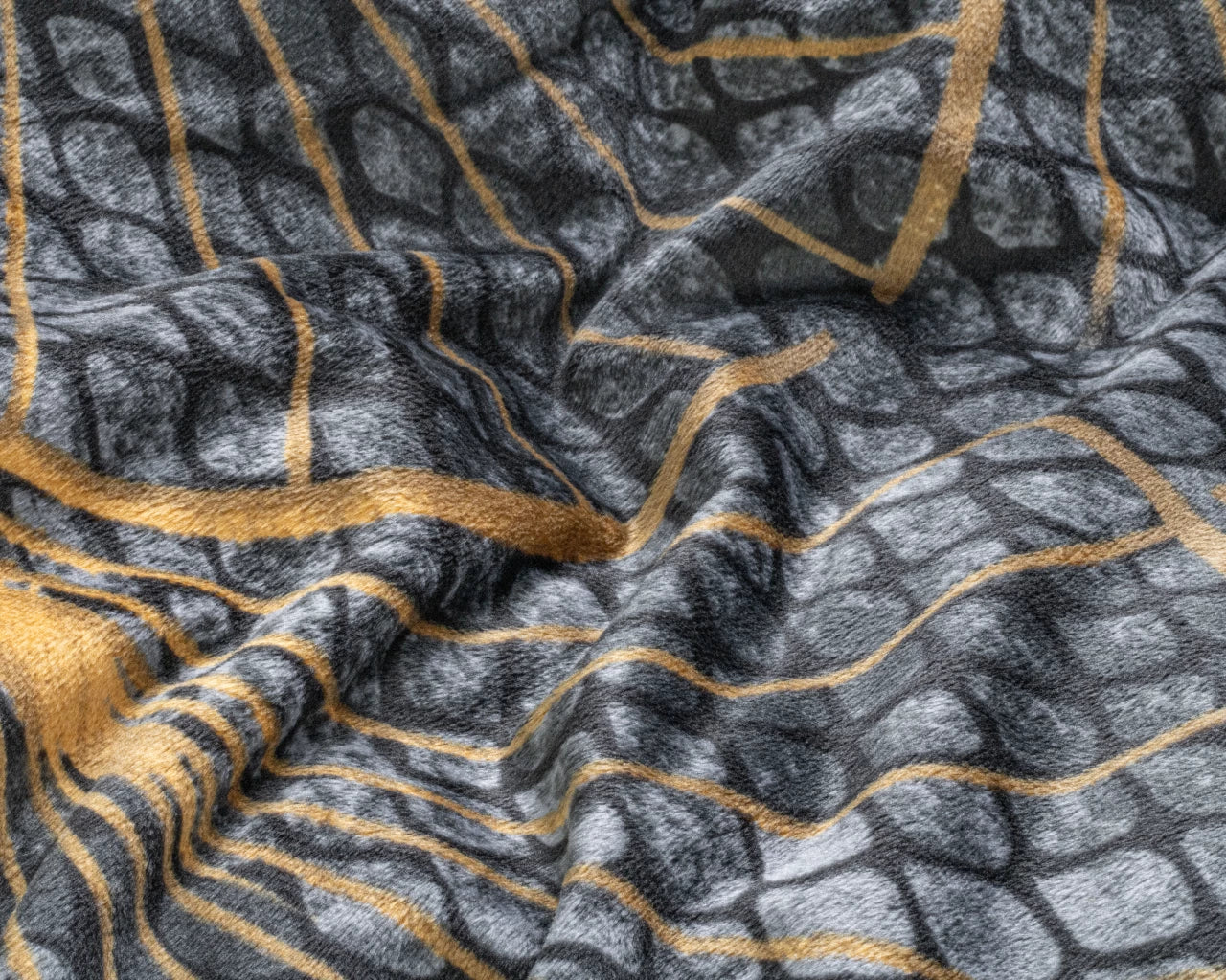 Signature Velvet Katoen Dekbedovertrek Mente Grijs - Super zacht geweven - Uniek Design - Luxe gevoel