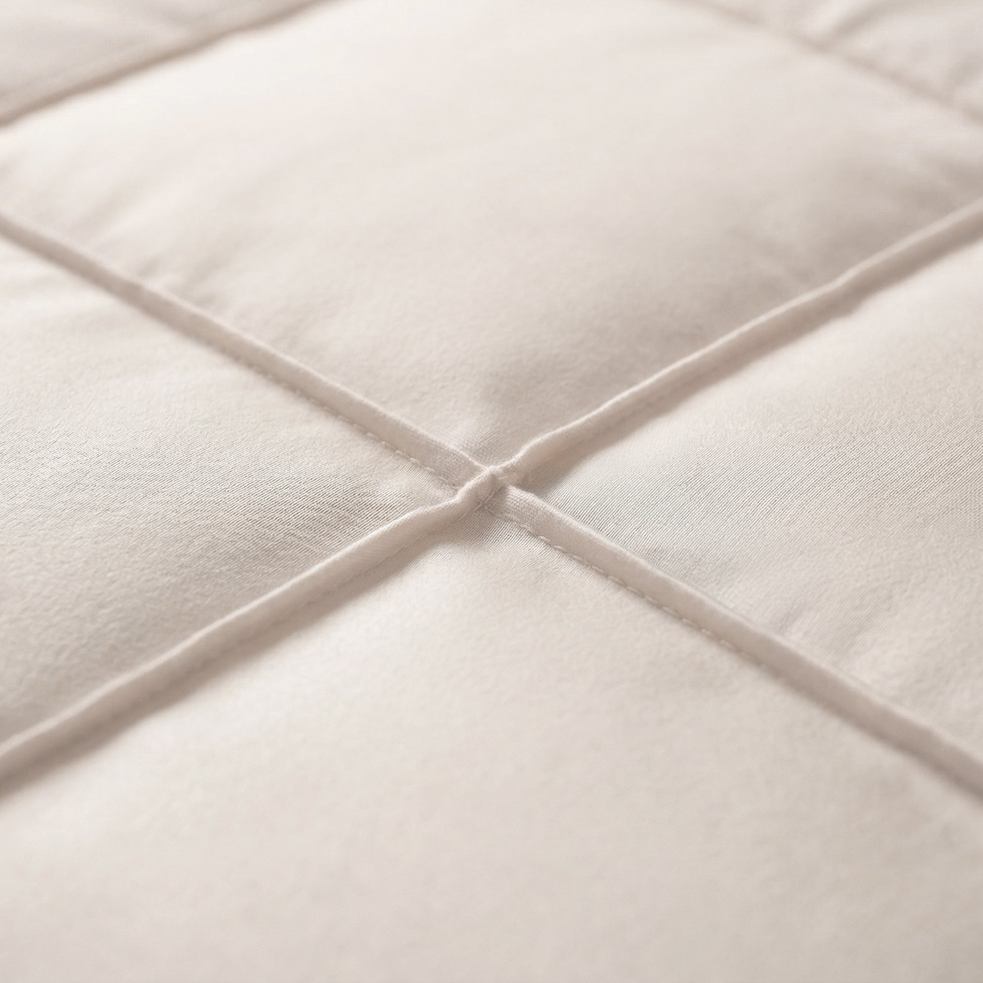 Sleeptime Check Pintuck Dekbedovertrek - Beige - 100% Microvezel
