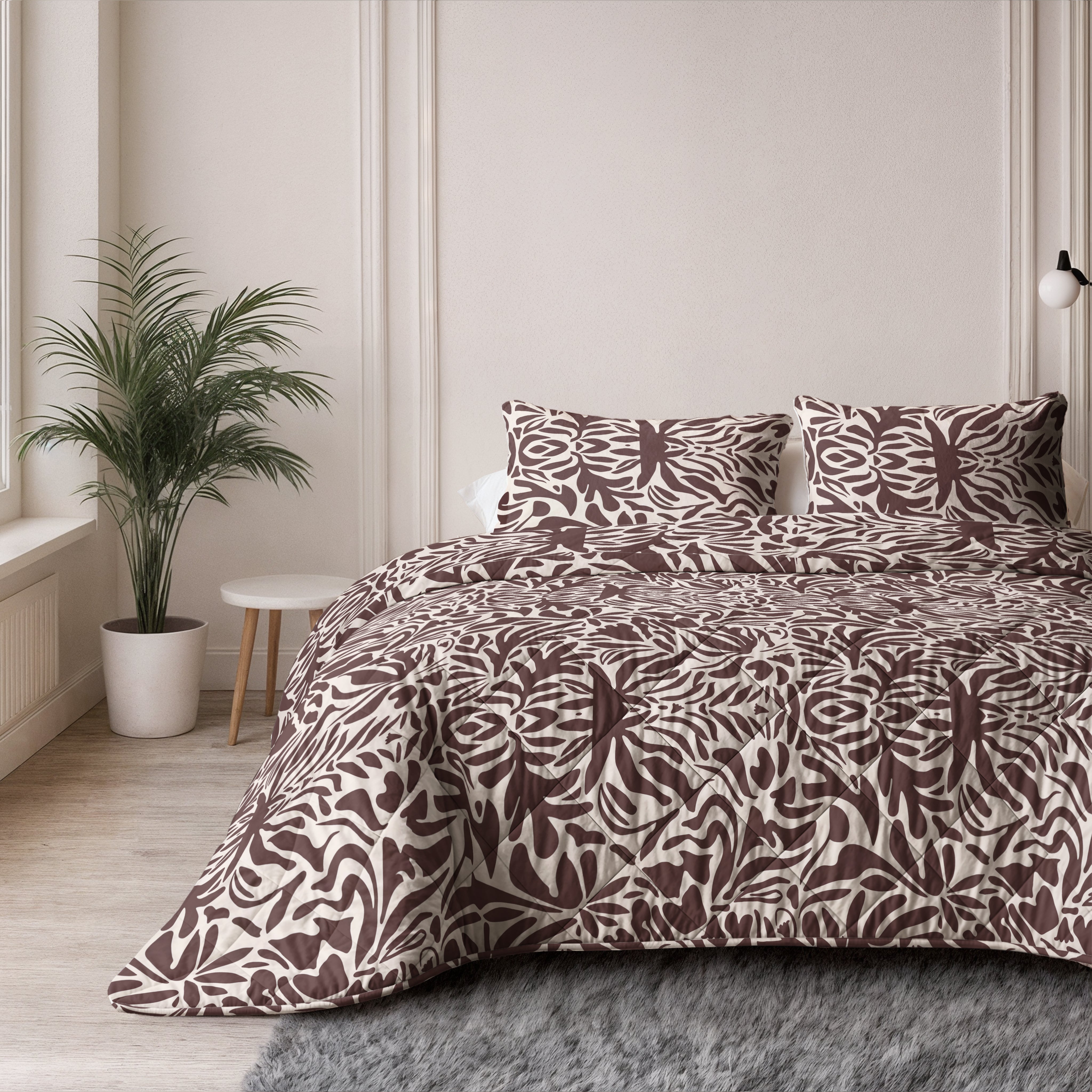 Sleeptime Dekbed - Denzo Red/Brown - Voor het hele jaar + Kussenslopen