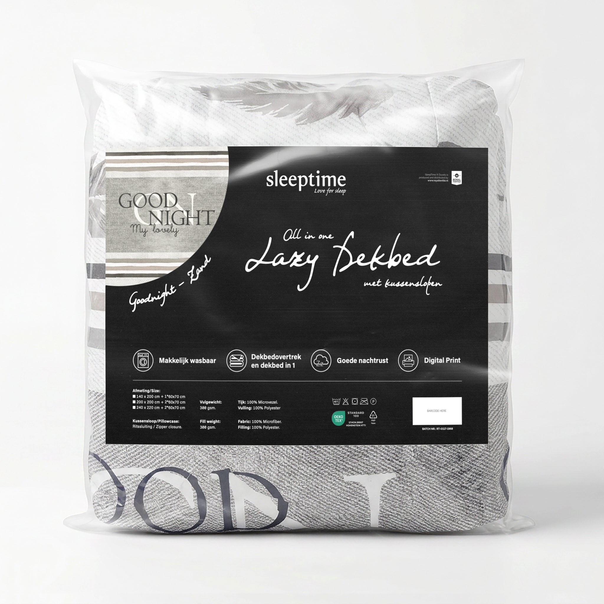 Sleeptime Dekbed - Goodnight Zand - Voor het hele jaar + Kussenslopen