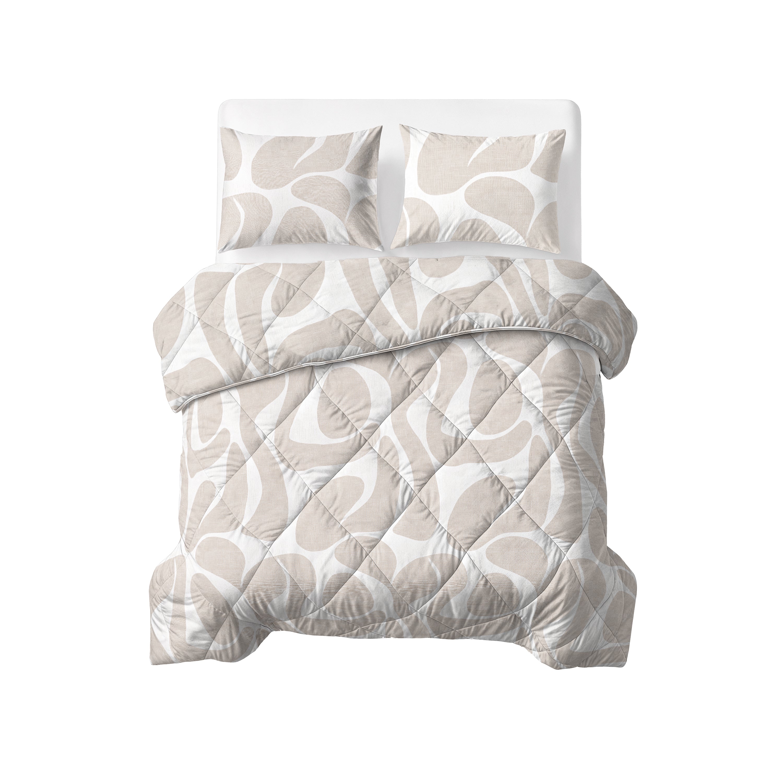 Sleeptime Dekbed - Kello Taupe - Voor het hele jaar + Kussenslopen