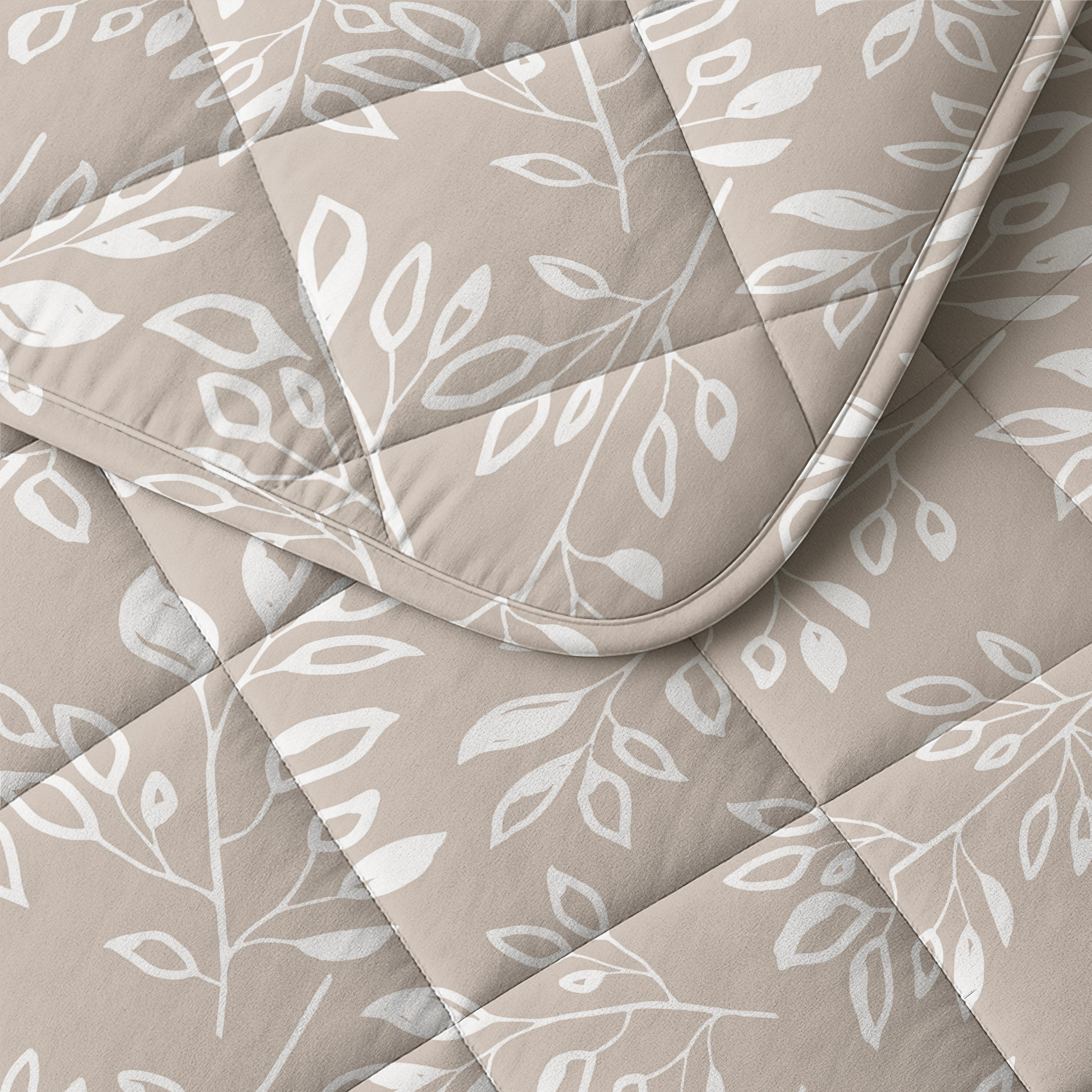 Sleeptime Dekbed - Neva Taupe/Zand - Voor het hele jaar + Kussenslopen