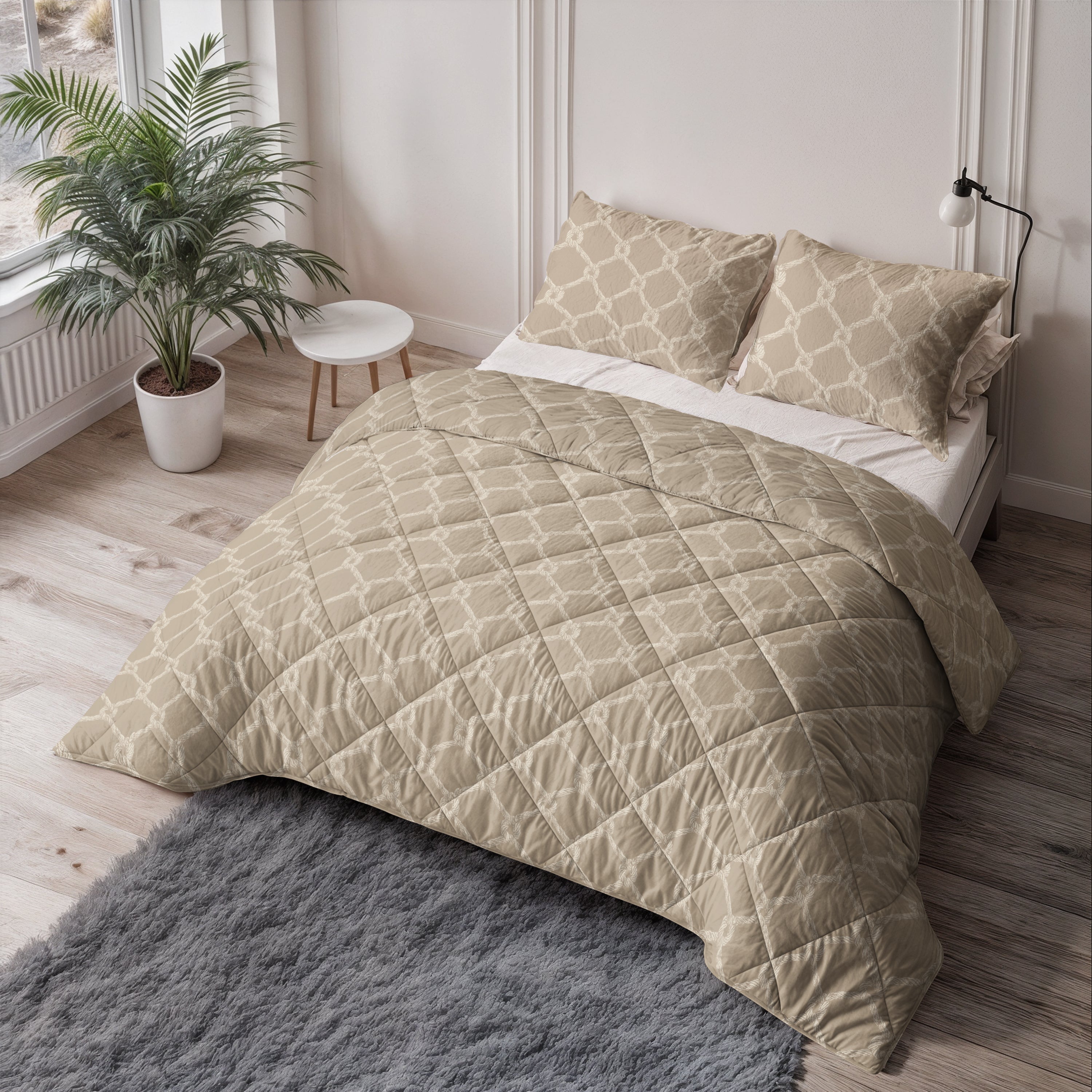 Sleeptime Dekbed - Venzo Zand - Voor het hele jaar + Kussenslopen