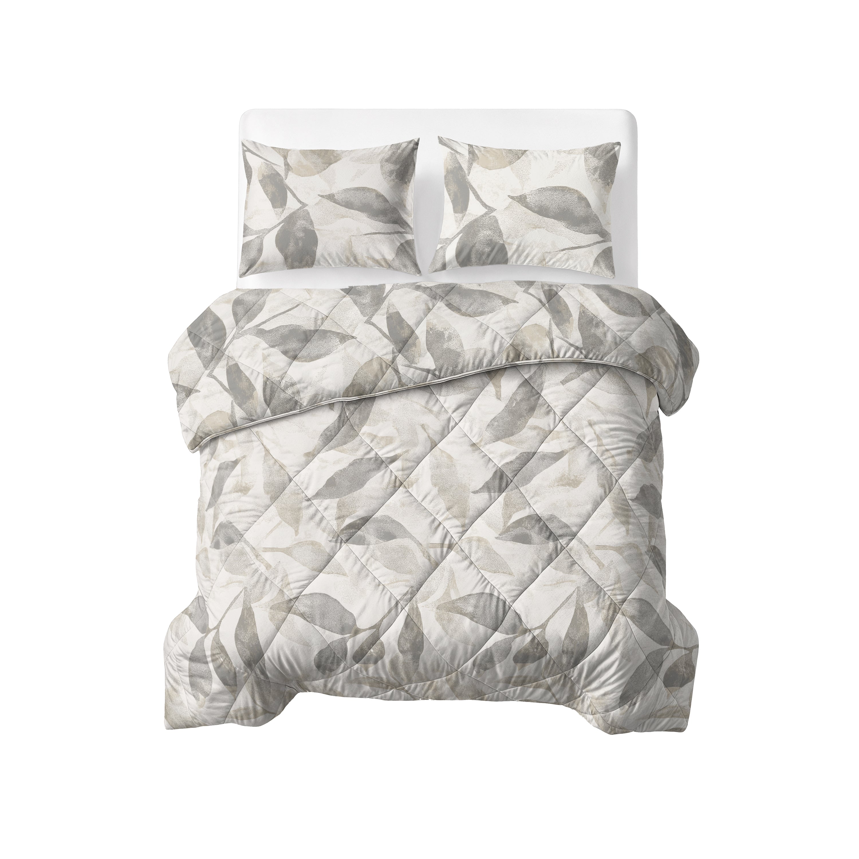 Sleeptime Katoenen Dekbed - Misty Beige/Grijs - Voor het hele jaar