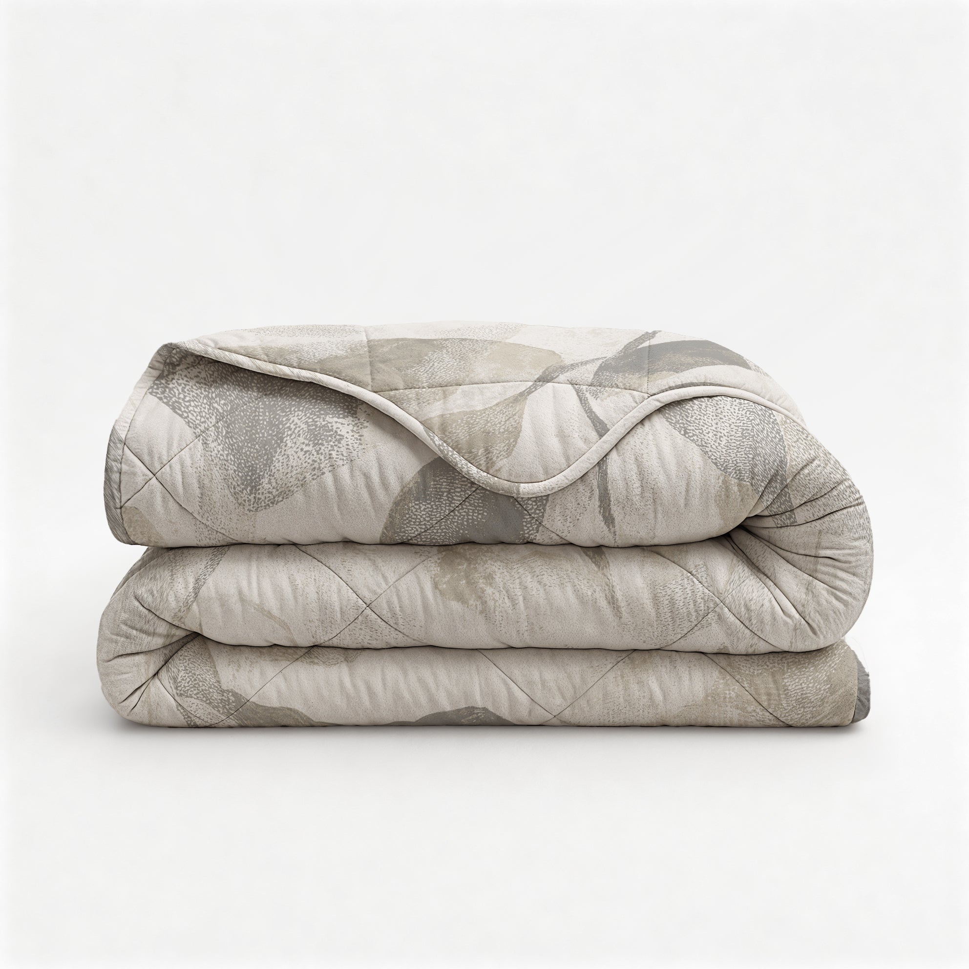 Sleeptime Katoenen Dekbed - Misty Beige/Grijs - Voor het hele jaar