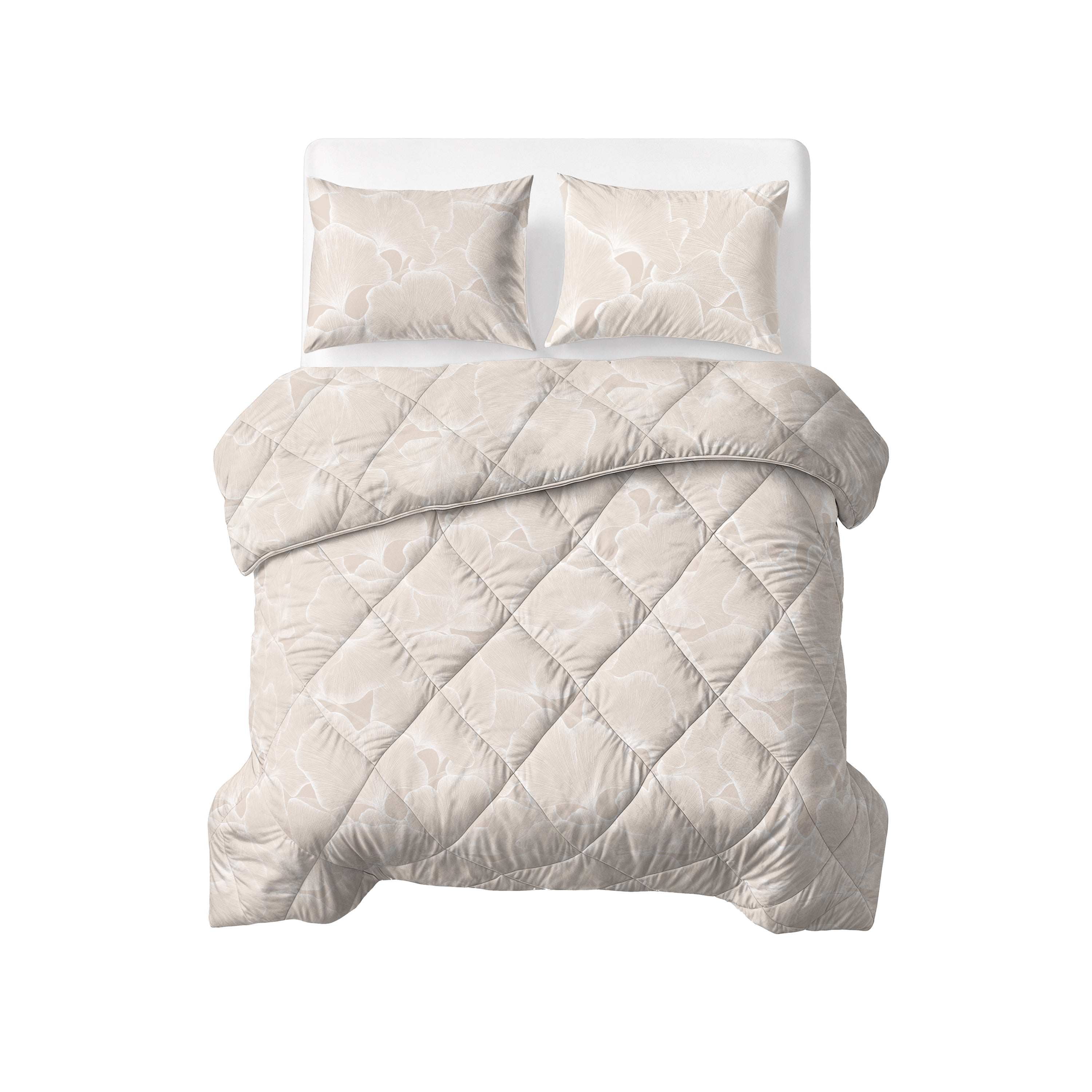 Sleeptime Katoenen Dekbed - Zeke Beige - Voor het hele jaar