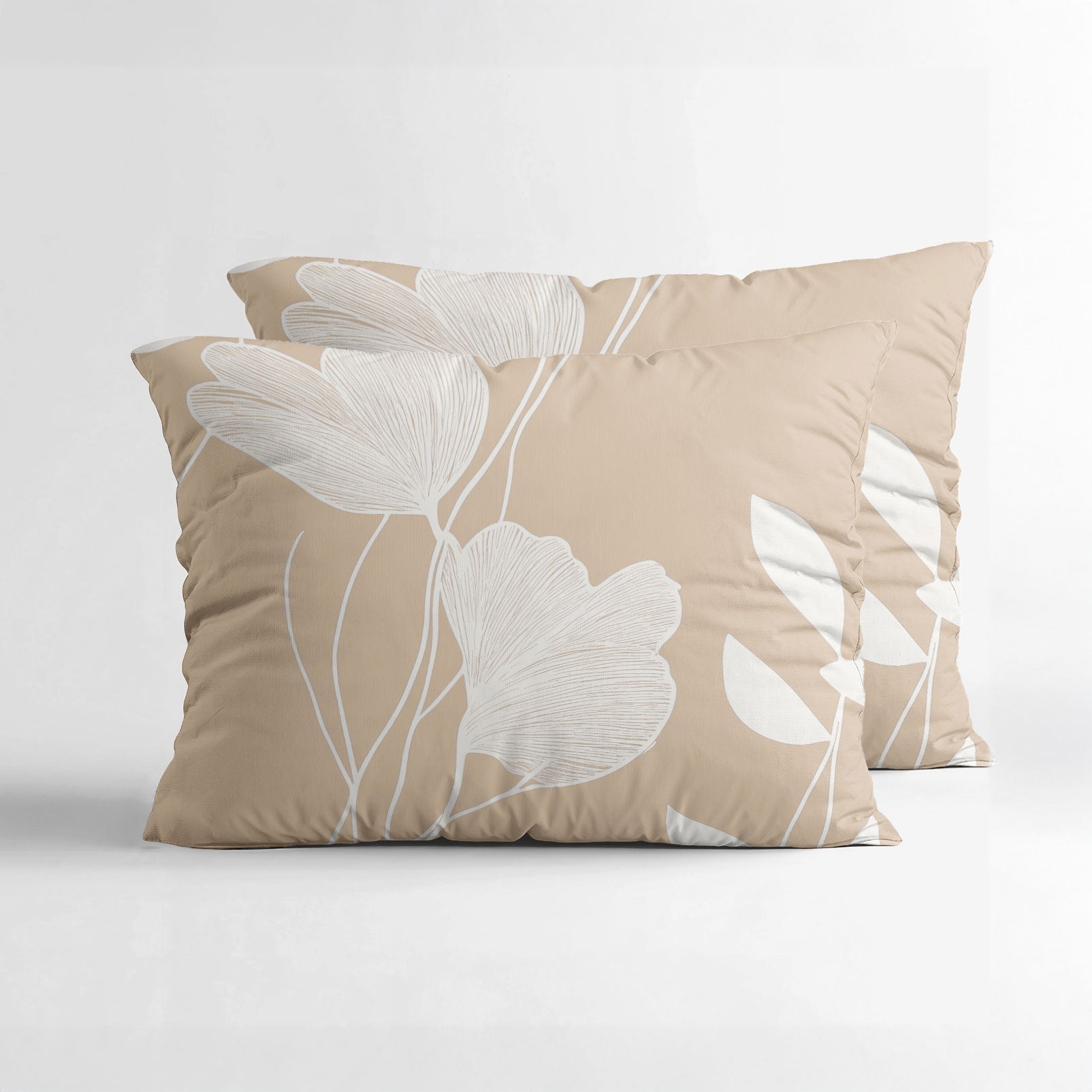 Sleeptime Katoenen Kussenslopen - Fallon Zand/Oranje - Set van 2 stuks