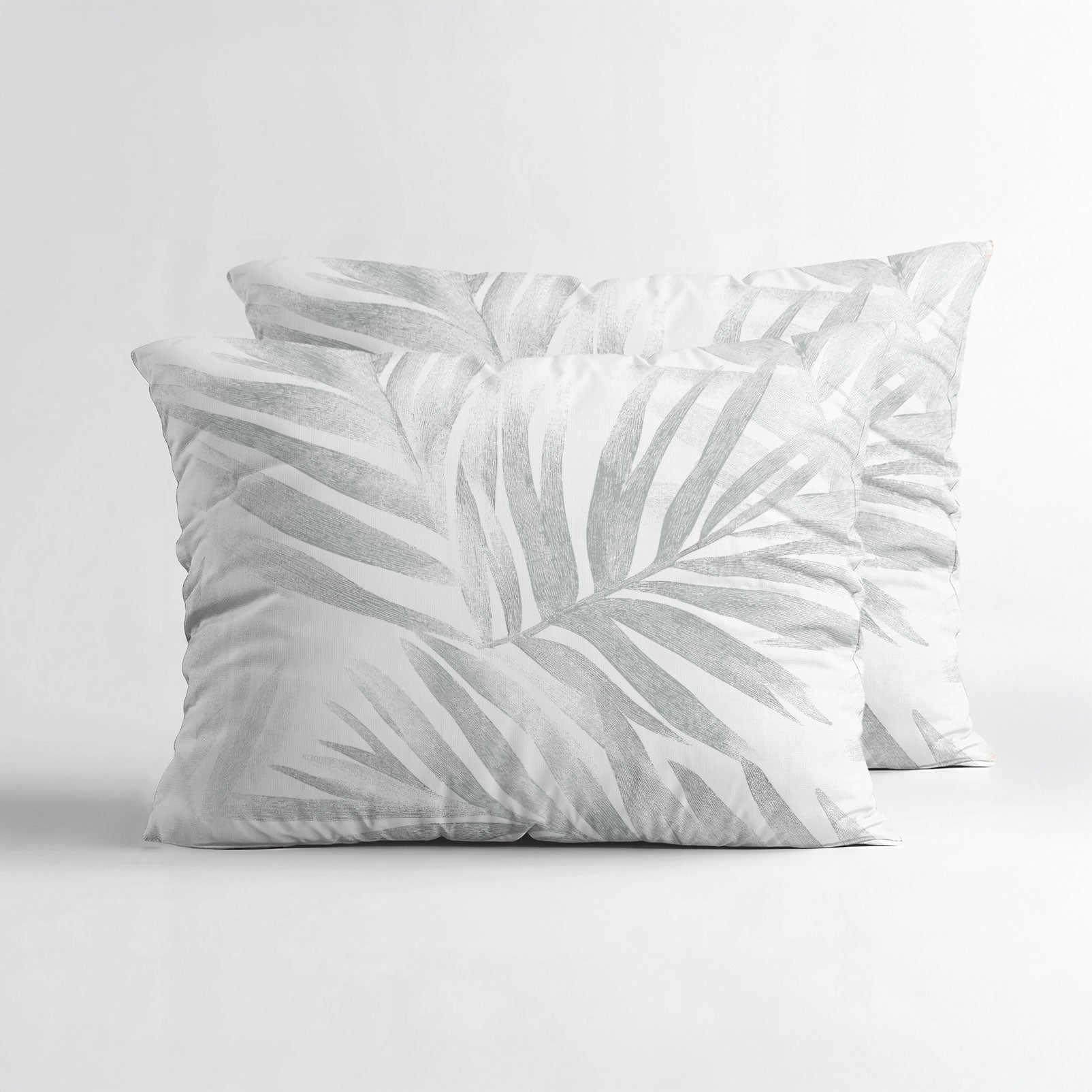 Sleeptime Katoenen Kussenslopen - Vinto Wit/Grijs - Set van 2 stuks