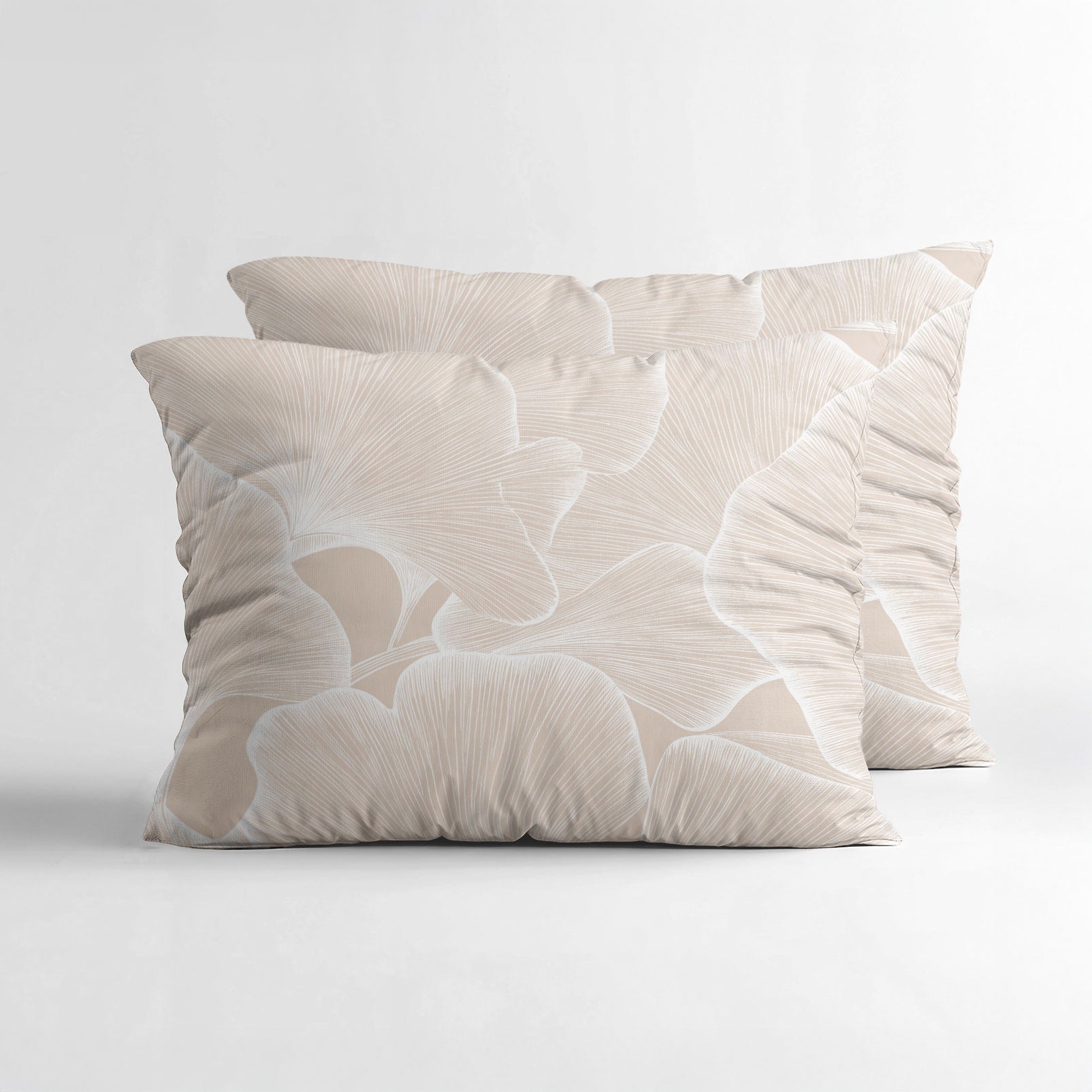 Sleeptime Katoenen Kussenslopen - Zeke Beige - Set van 2 stuks