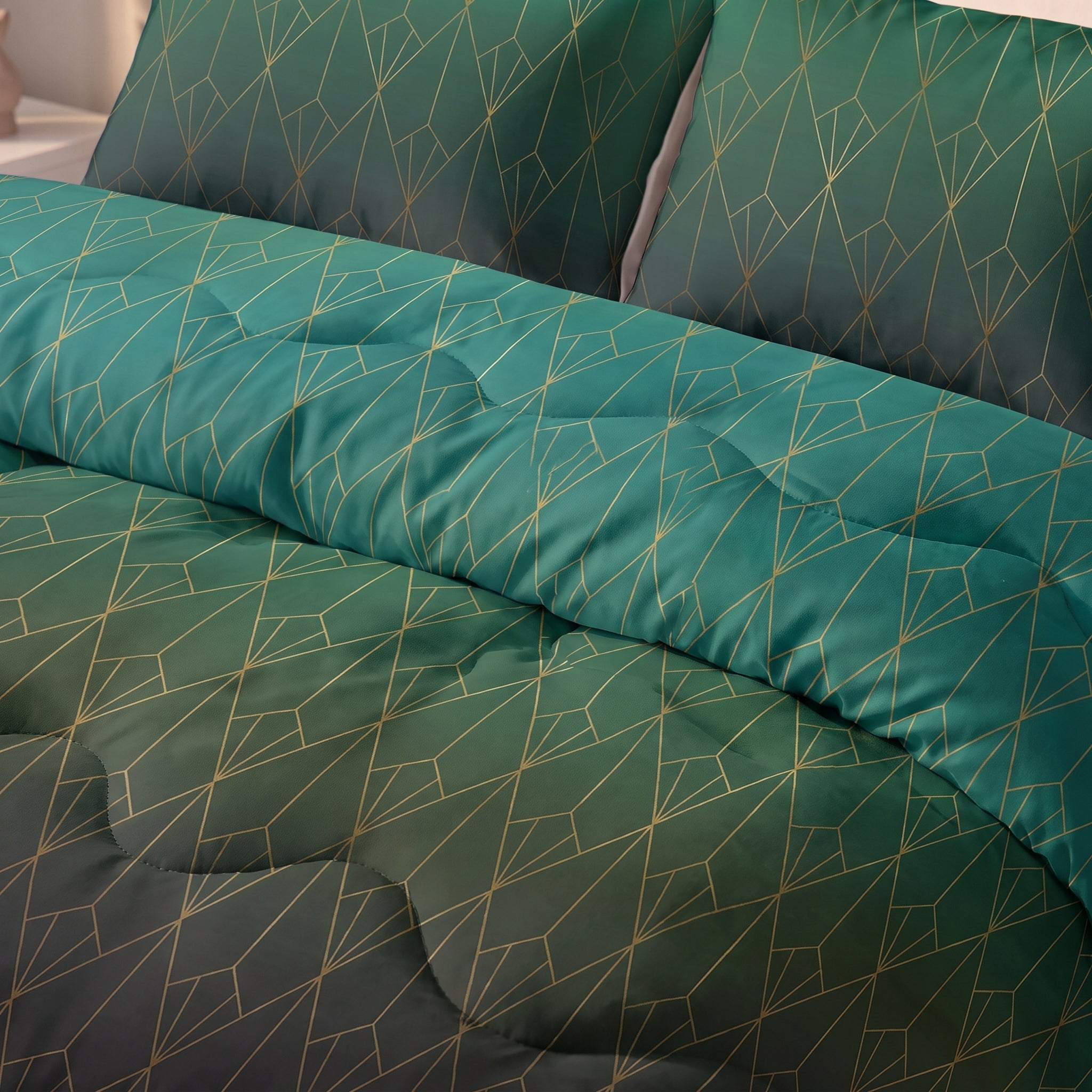 Sleeptime Lazy Dekbed - Bowen Groen - Voor het hele jaar + Slopen