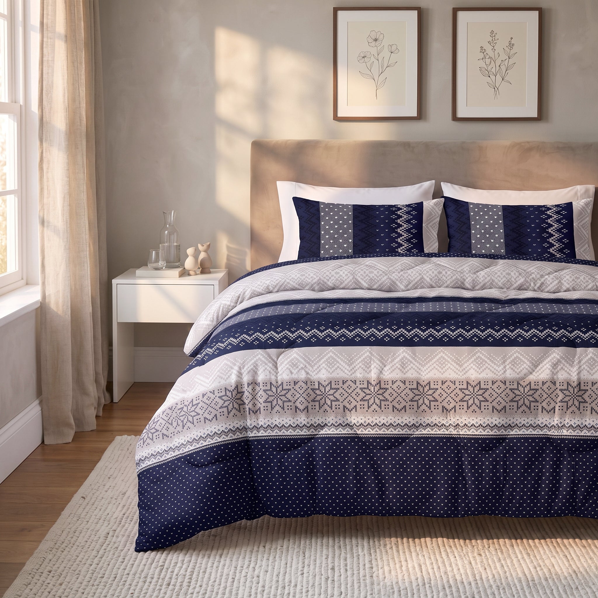 Sleeptime Lazy Dekbed - Elisabeth Navy - Voor het hele jaar + Slopen