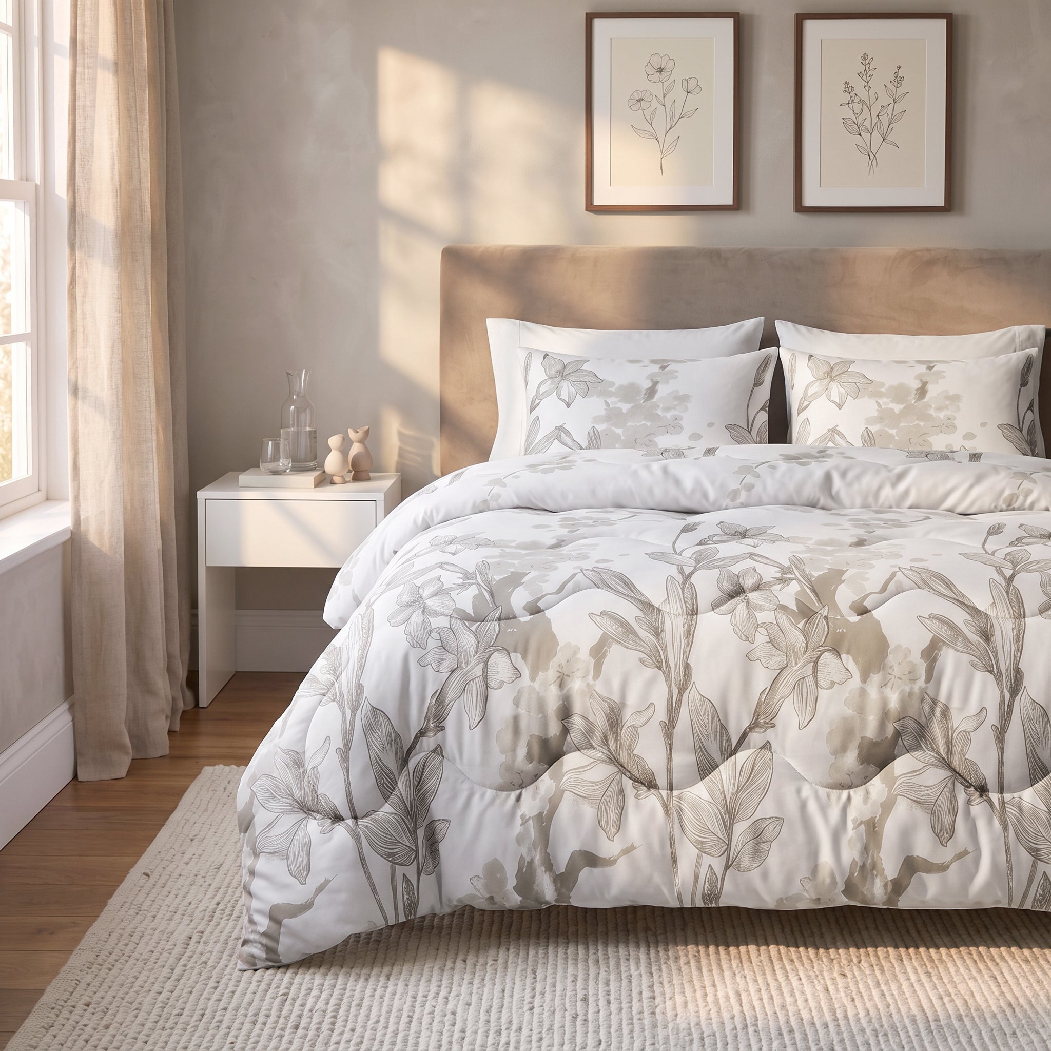 Sleeptime Lazy Dekbed - Flynn Wit - Voor het hele jaar + Slopen