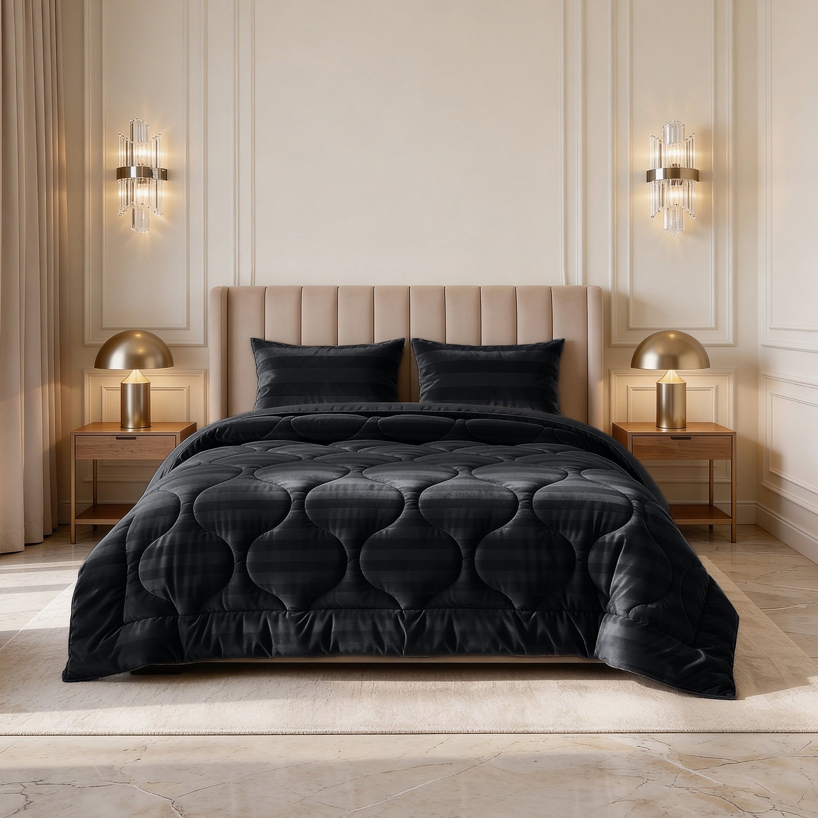 Sleeptime Lazy Dekbed - Hotel Velvet - Antraciet - Voor het hele jaar