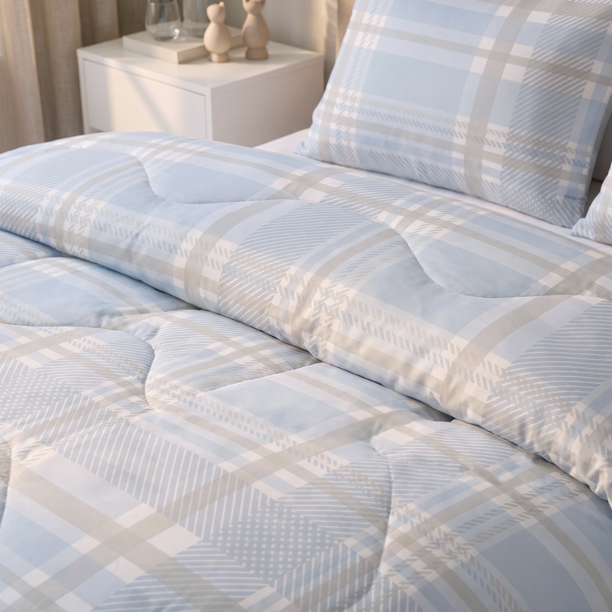 Sleeptime Lazy Dekbed - Lilou Blauw - Voor het hele jaar + Slopen