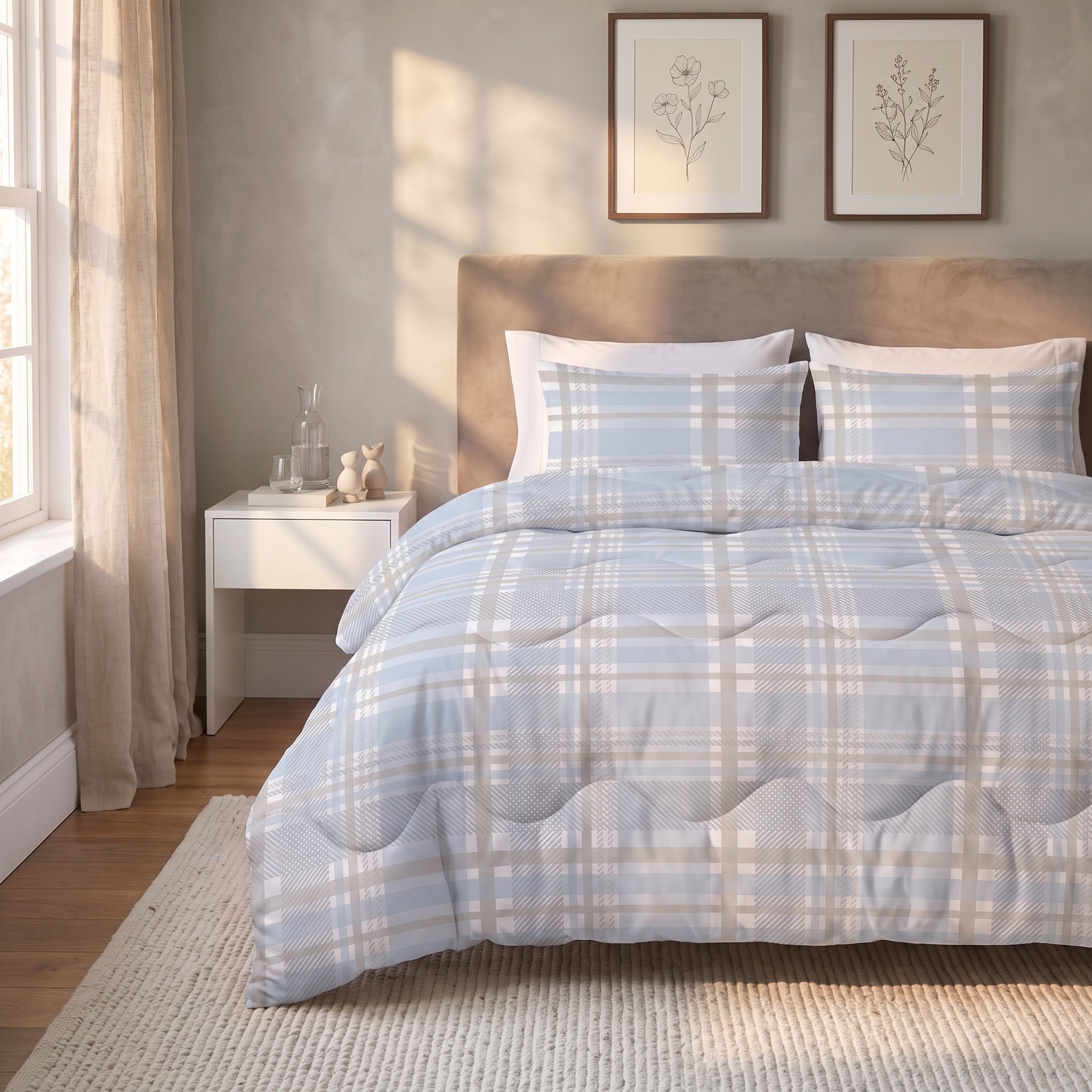 Sleeptime Lazy Dekbed - Lilou Blauw - Voor het hele jaar + Slopen