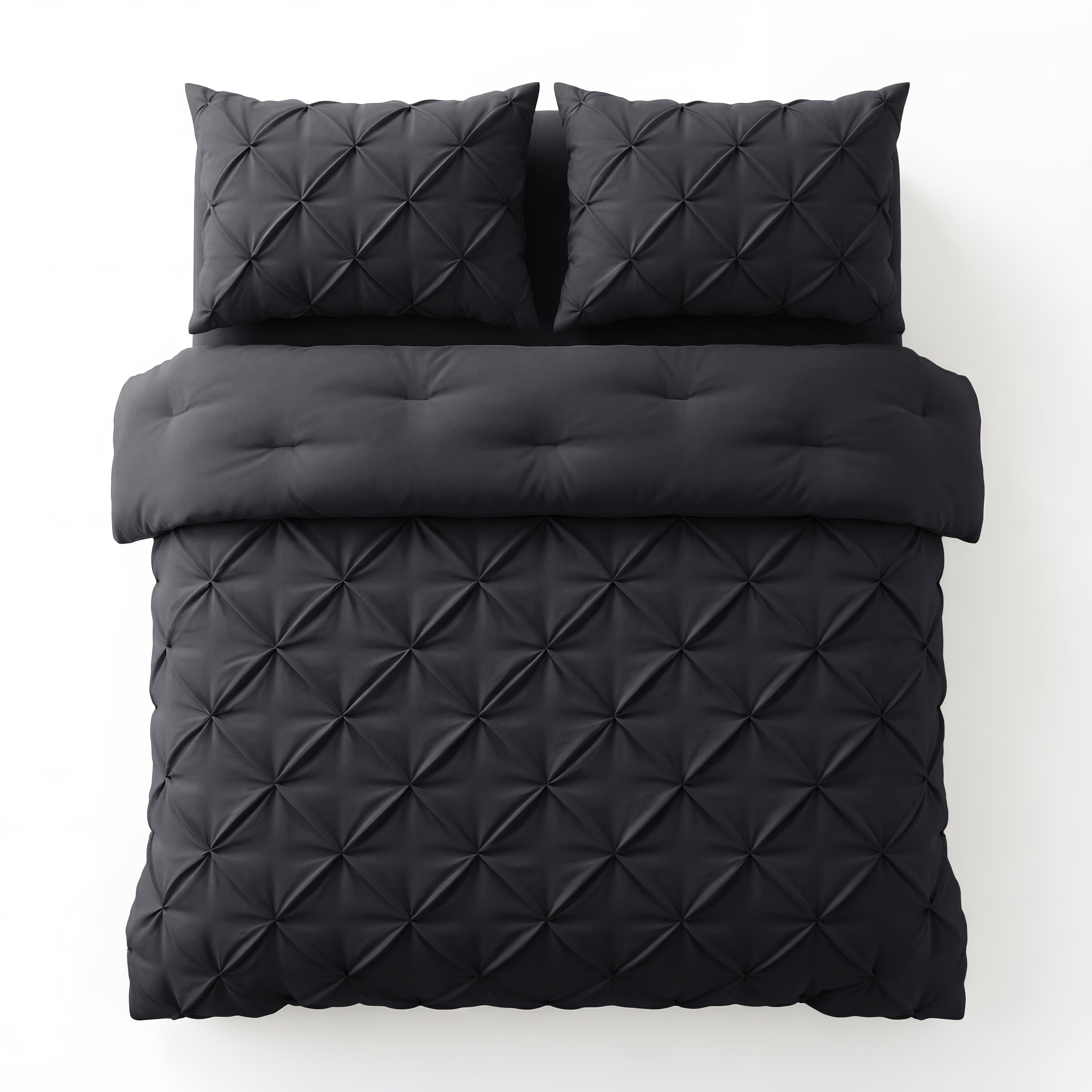 Sleeptime Lazy Dekbed - Pintuck - Antraciet - Voor het hele jaar