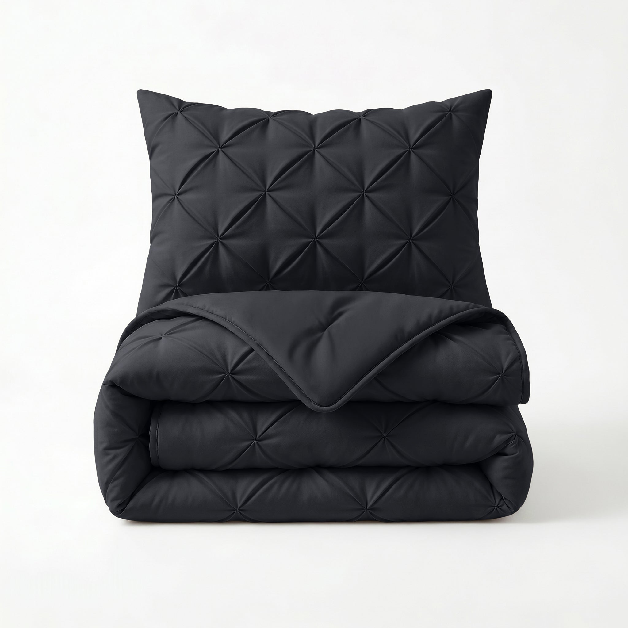 Sleeptime Lazy Dekbed - Pintuck - Antraciet - Voor het hele jaar
