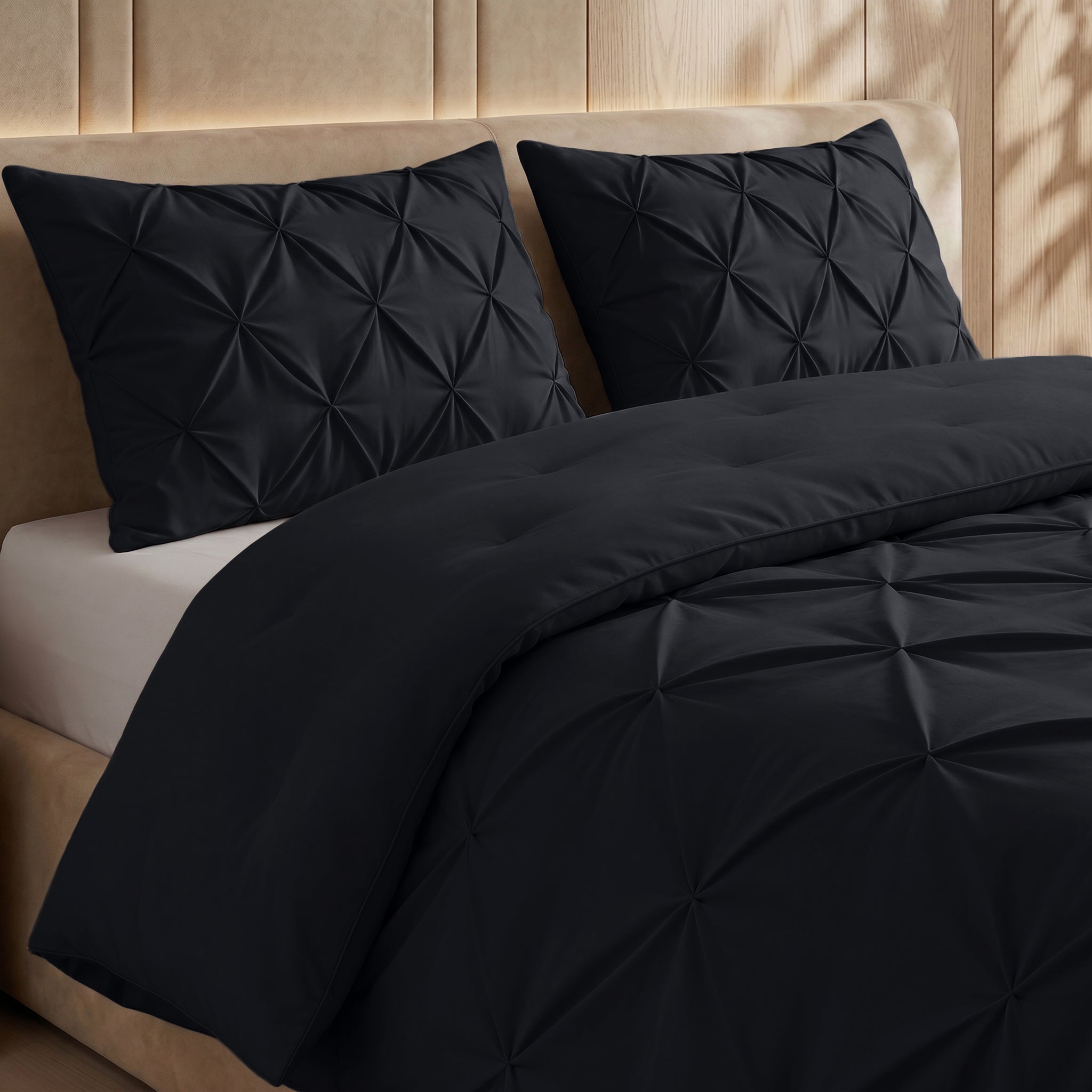 Sleeptime Lazy Dekbed - Pintuck - Antraciet - Voor het hele jaar