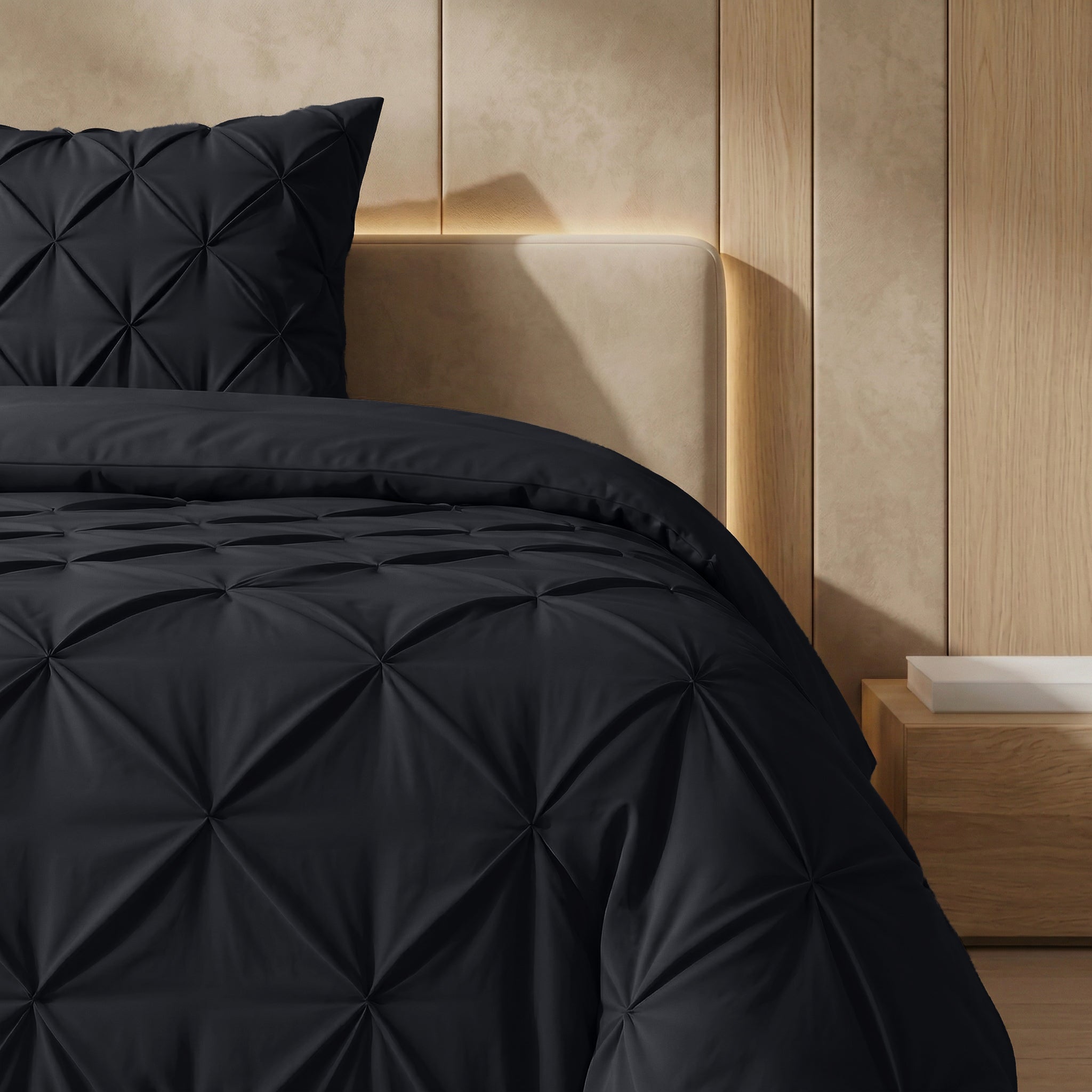 Sleeptime Lazy Dekbed - Pintuck - Antraciet - Voor het hele jaar