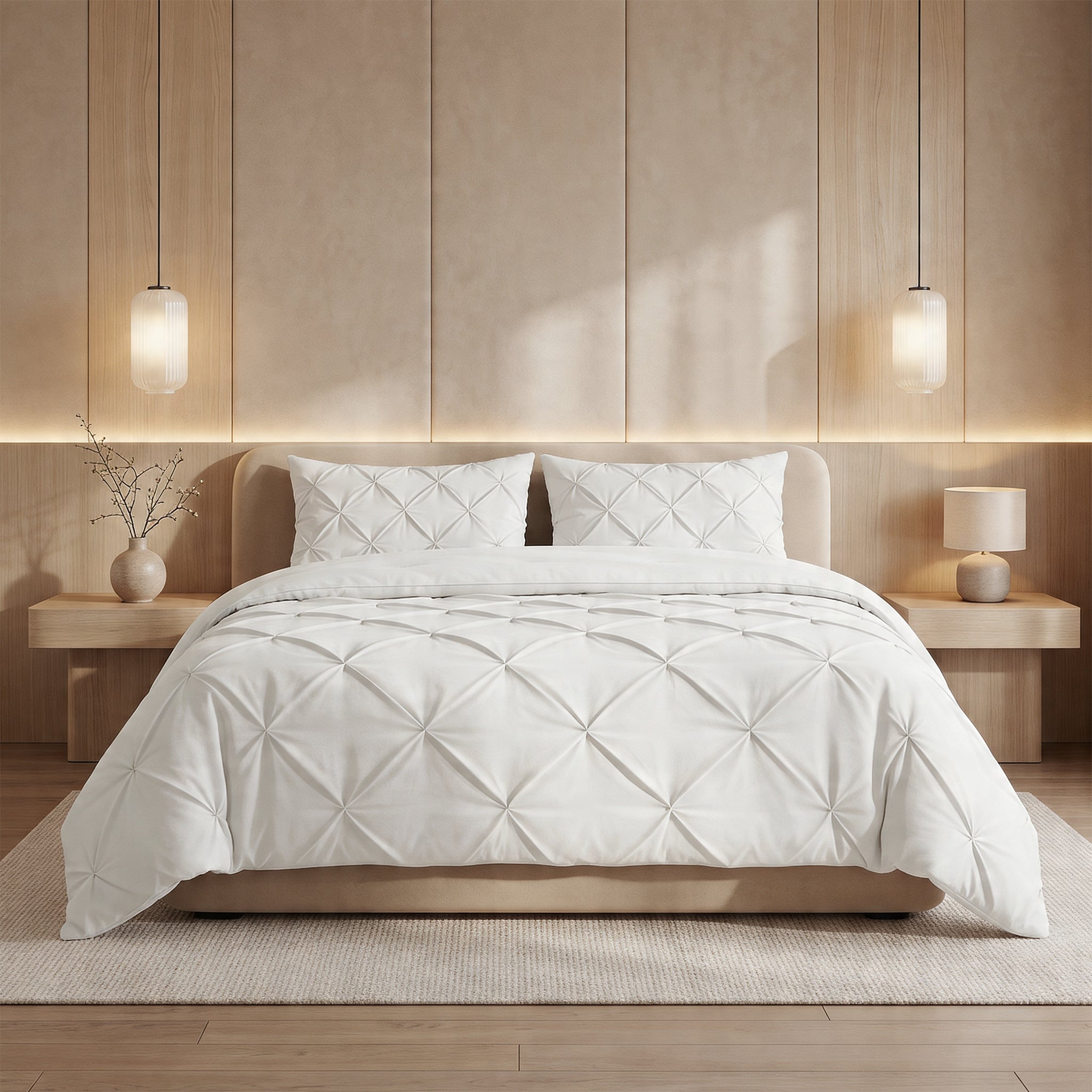 Sleeptime Lazy Dekbed - Pintuck - Off White - Voor het hele jaar