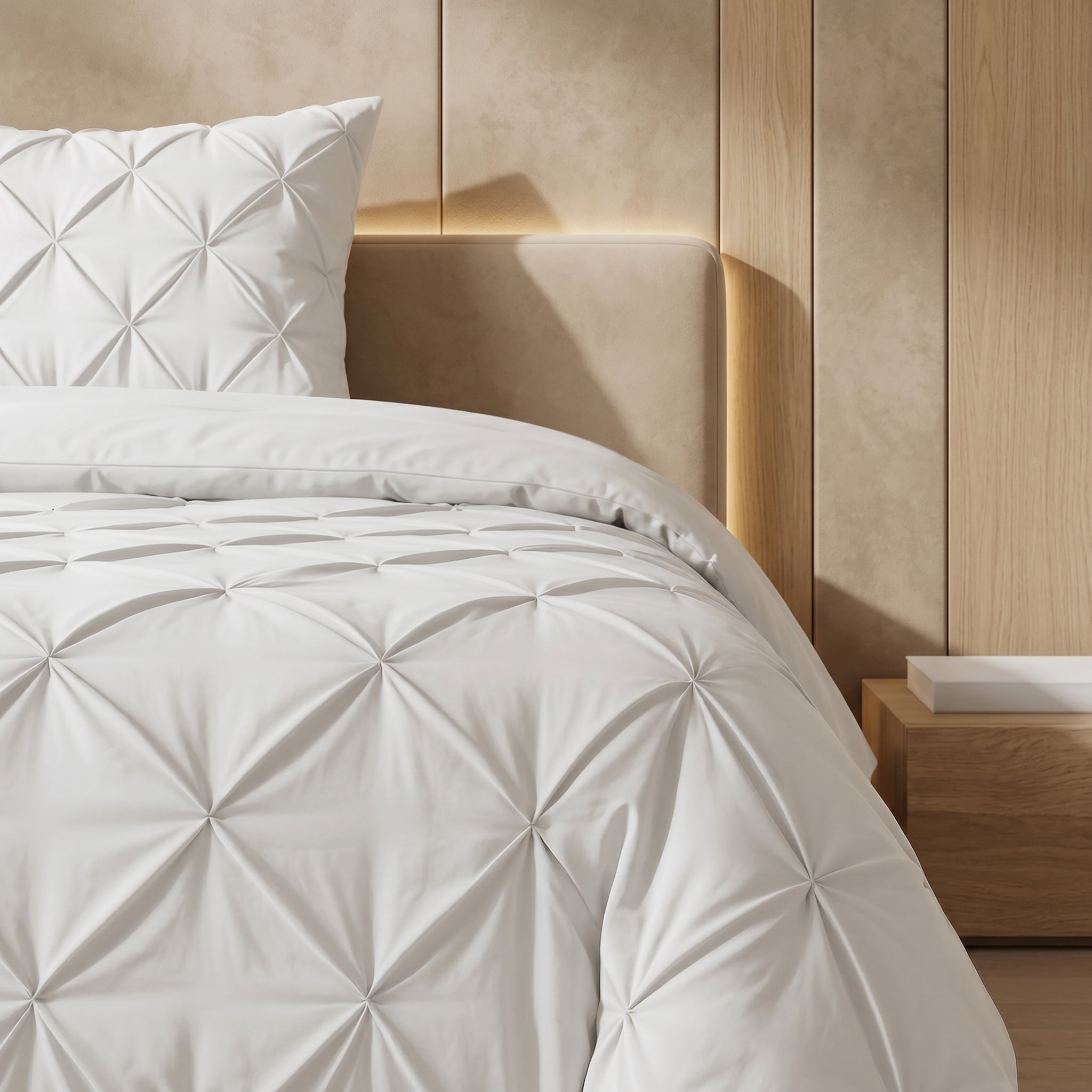 Sleeptime Lazy Dekbed - Pintuck - Off White - Voor het hele jaar