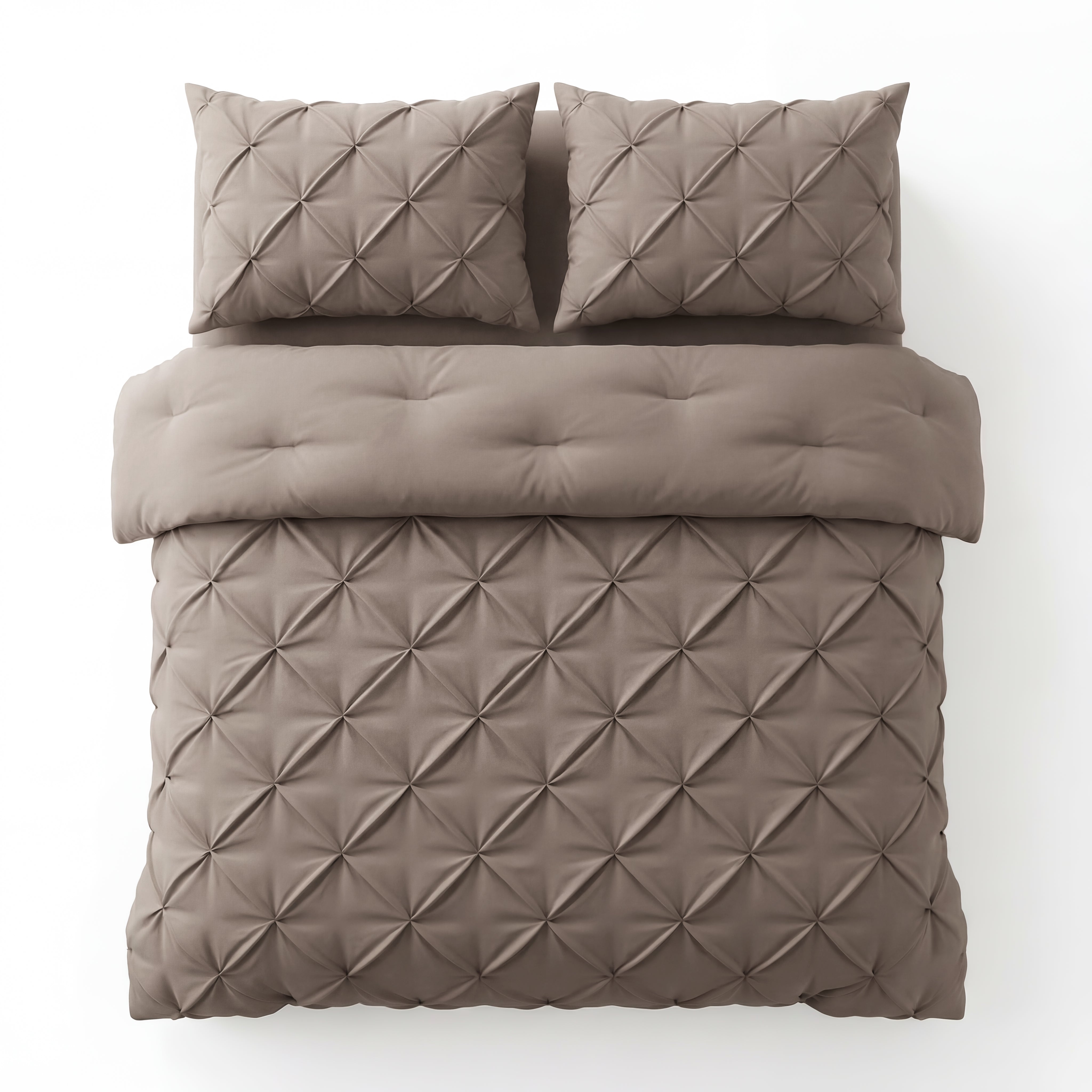 Sleeptime Lazy Dekbed - Pintuck - Taupe - Voor het hele jaar