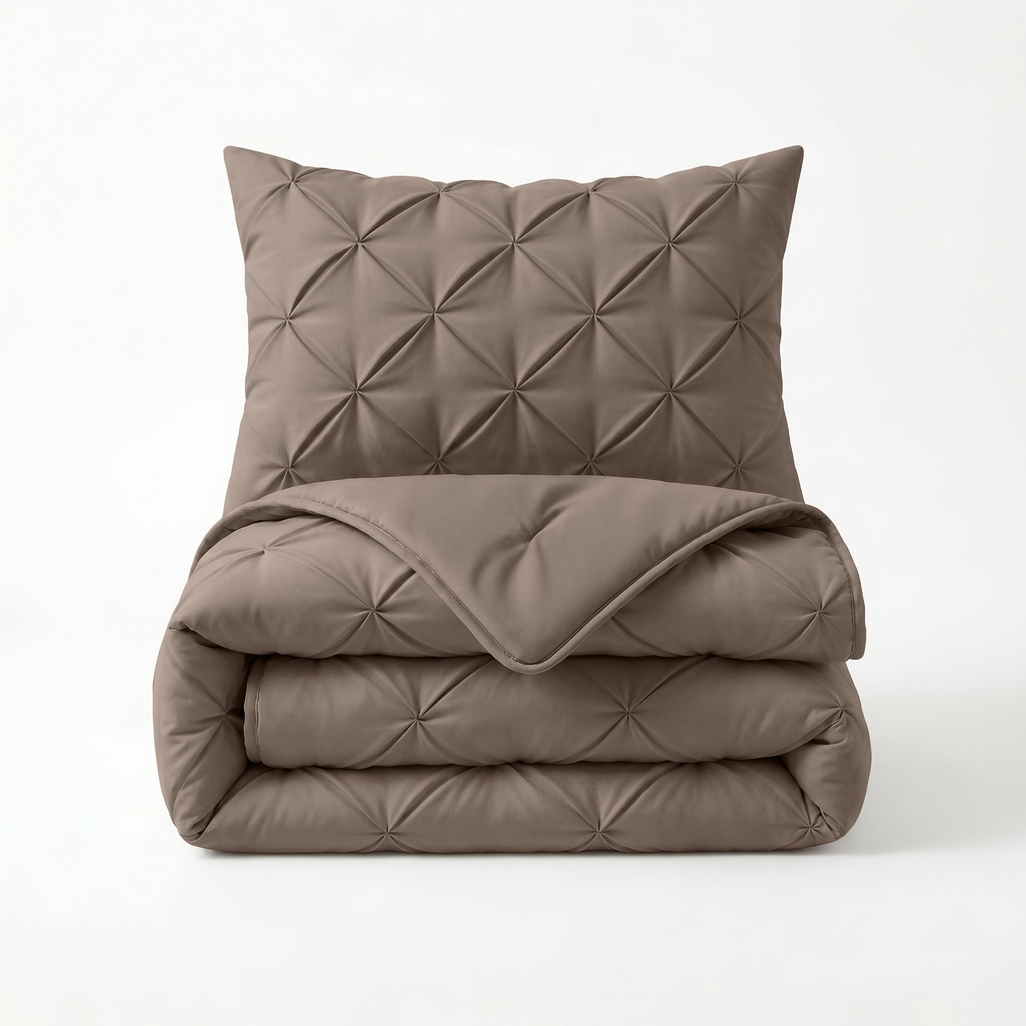 Sleeptime Lazy Dekbed - Pintuck - Taupe - Voor het hele jaar