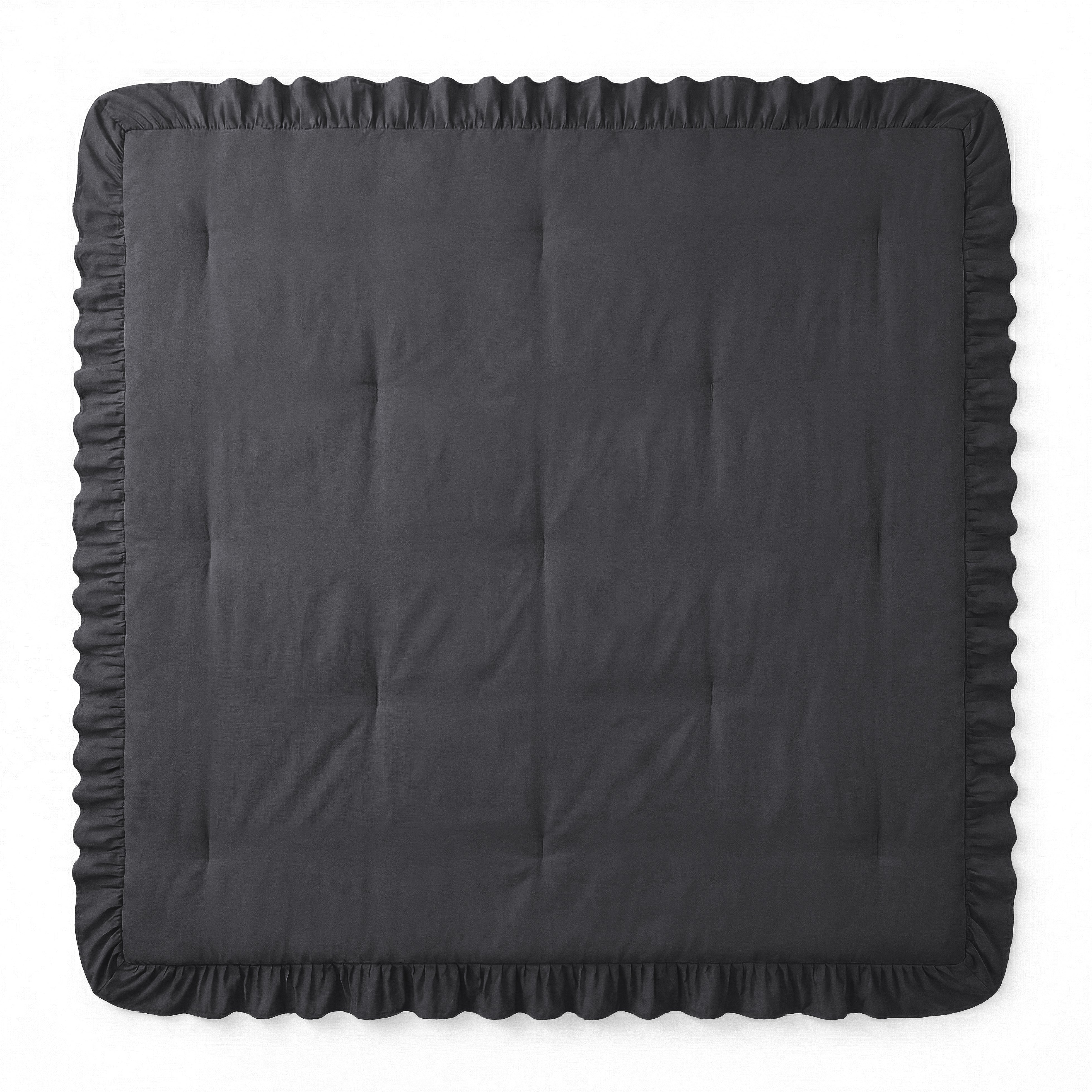 Sleeptime Lazy Dekbed - Ruffles - Antraciet - Voor het hele jaar