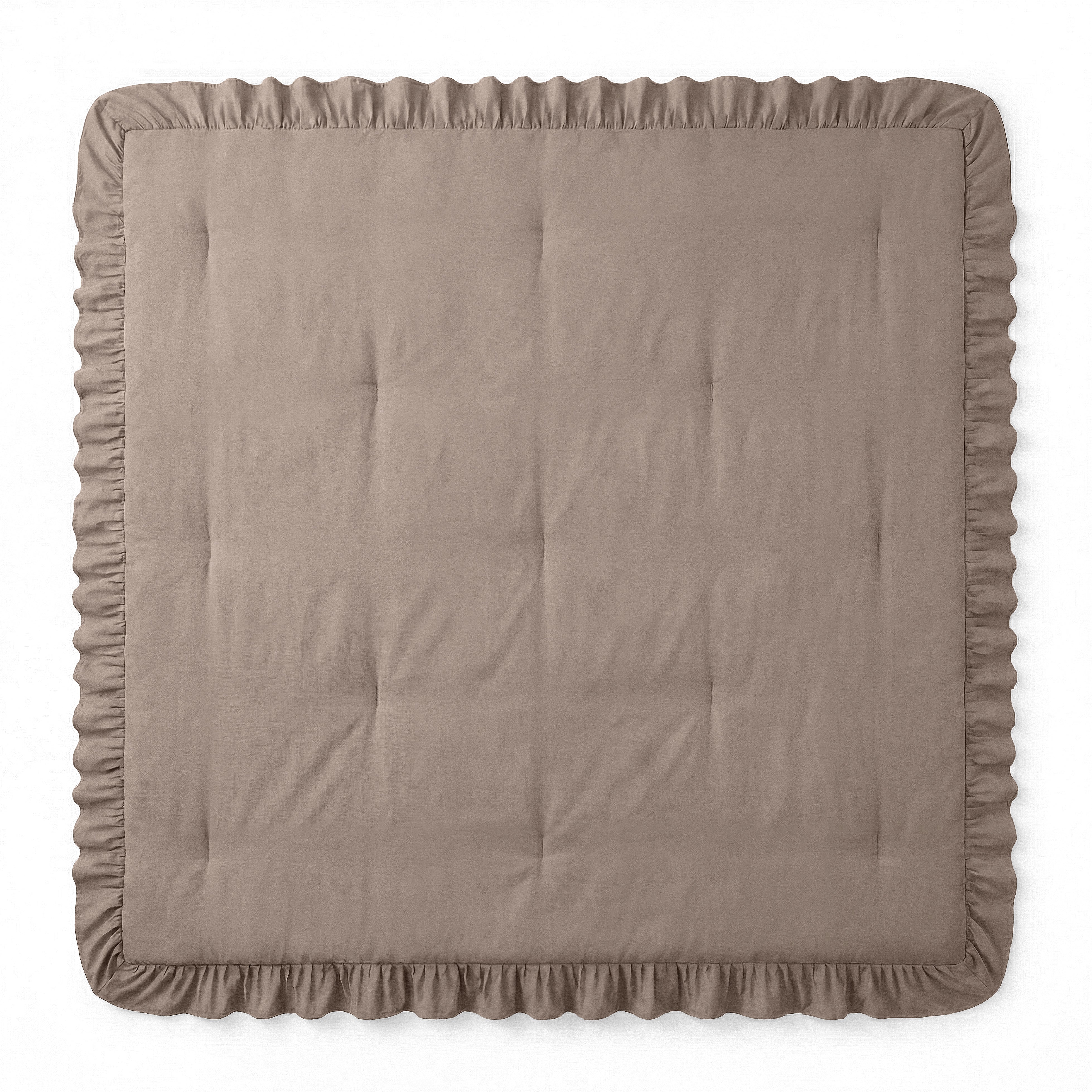 Sleeptime Lazy Dekbed - Ruffles - Taupe - Voor het hele jaar