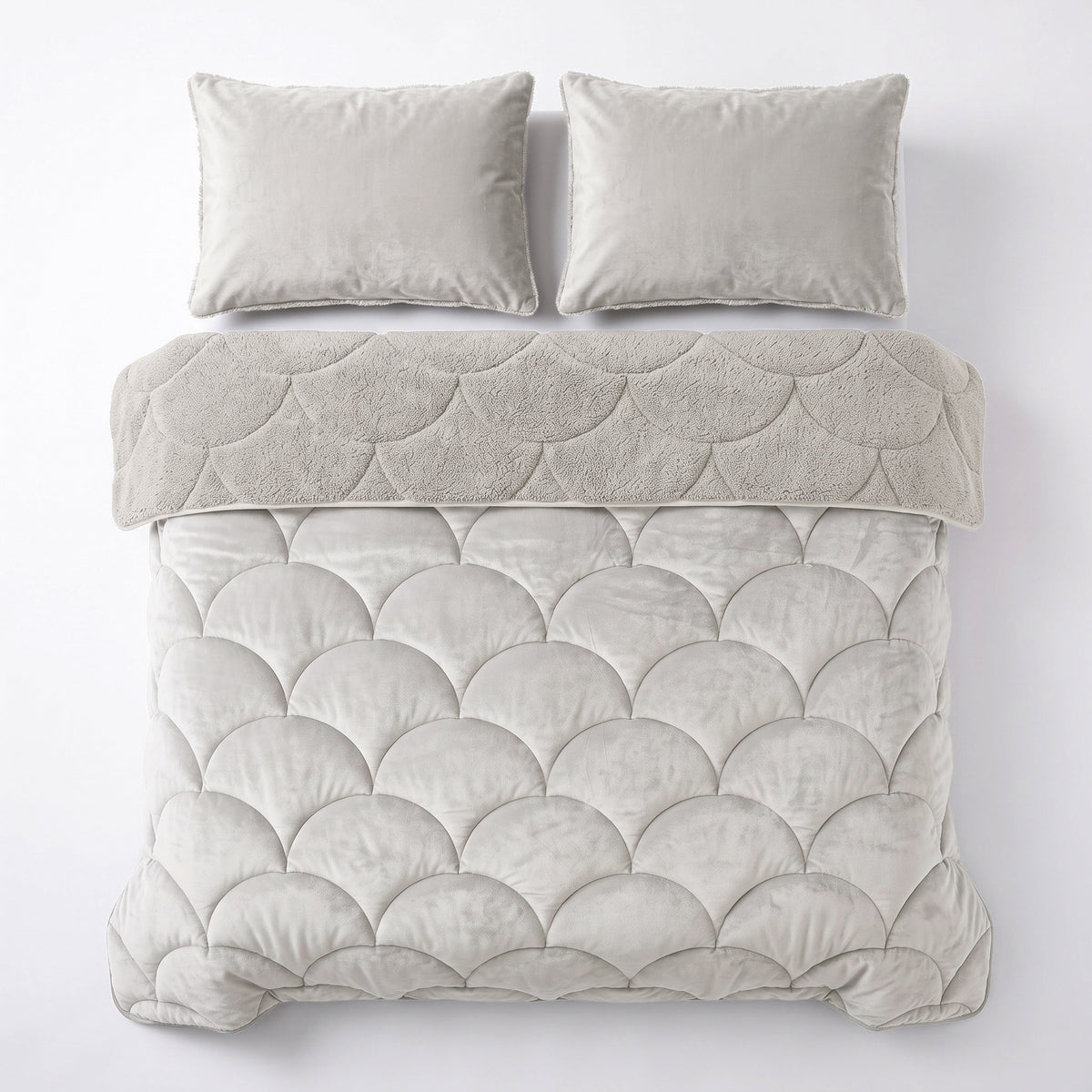 Sleeptime Lazy Dekbed - Teddy/Velvet - Beige - Met kussenslopen