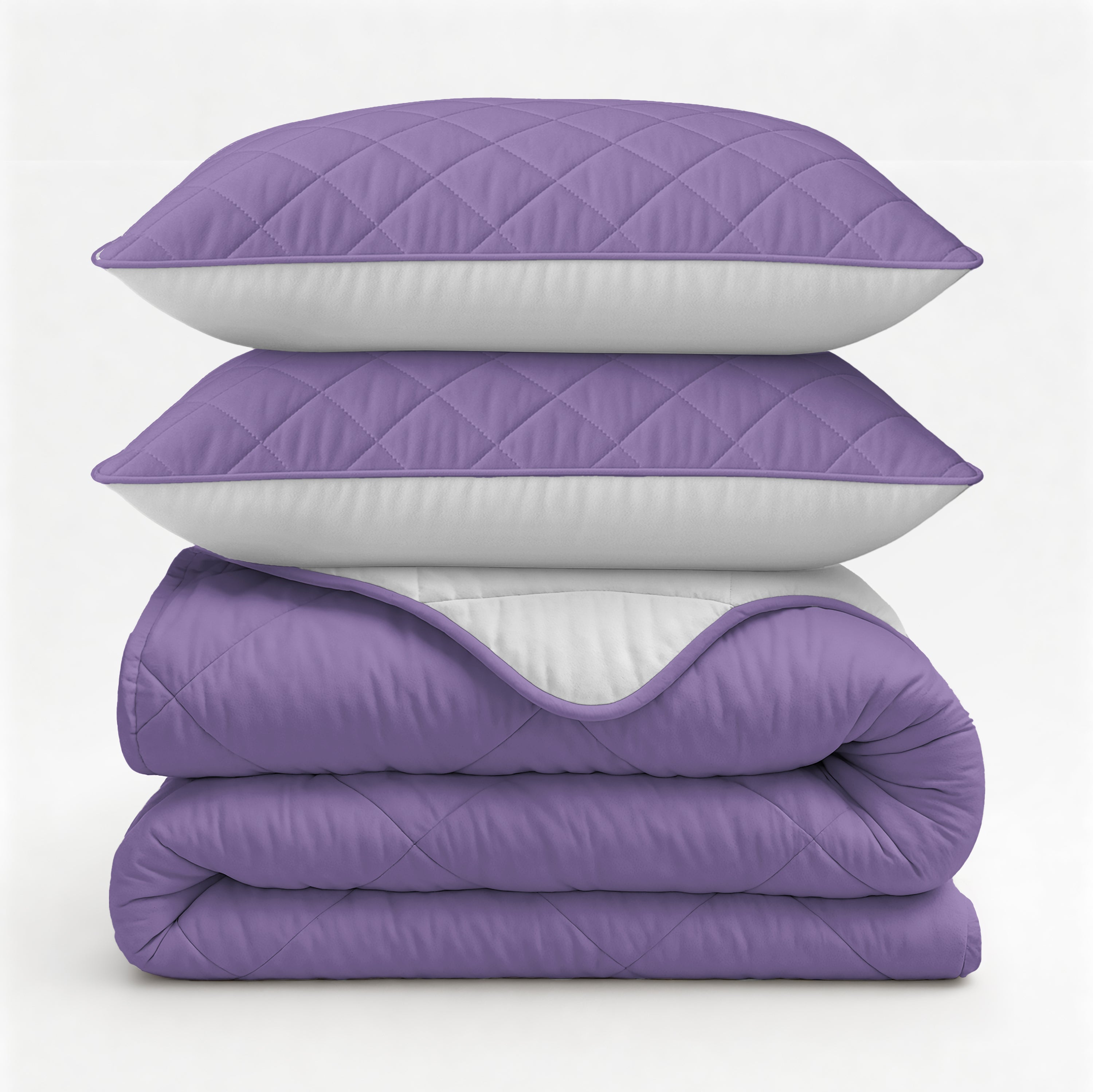 Sleeptime Lazy Uni Dekbed - Beige - Lavendel - Met Kussenslopen