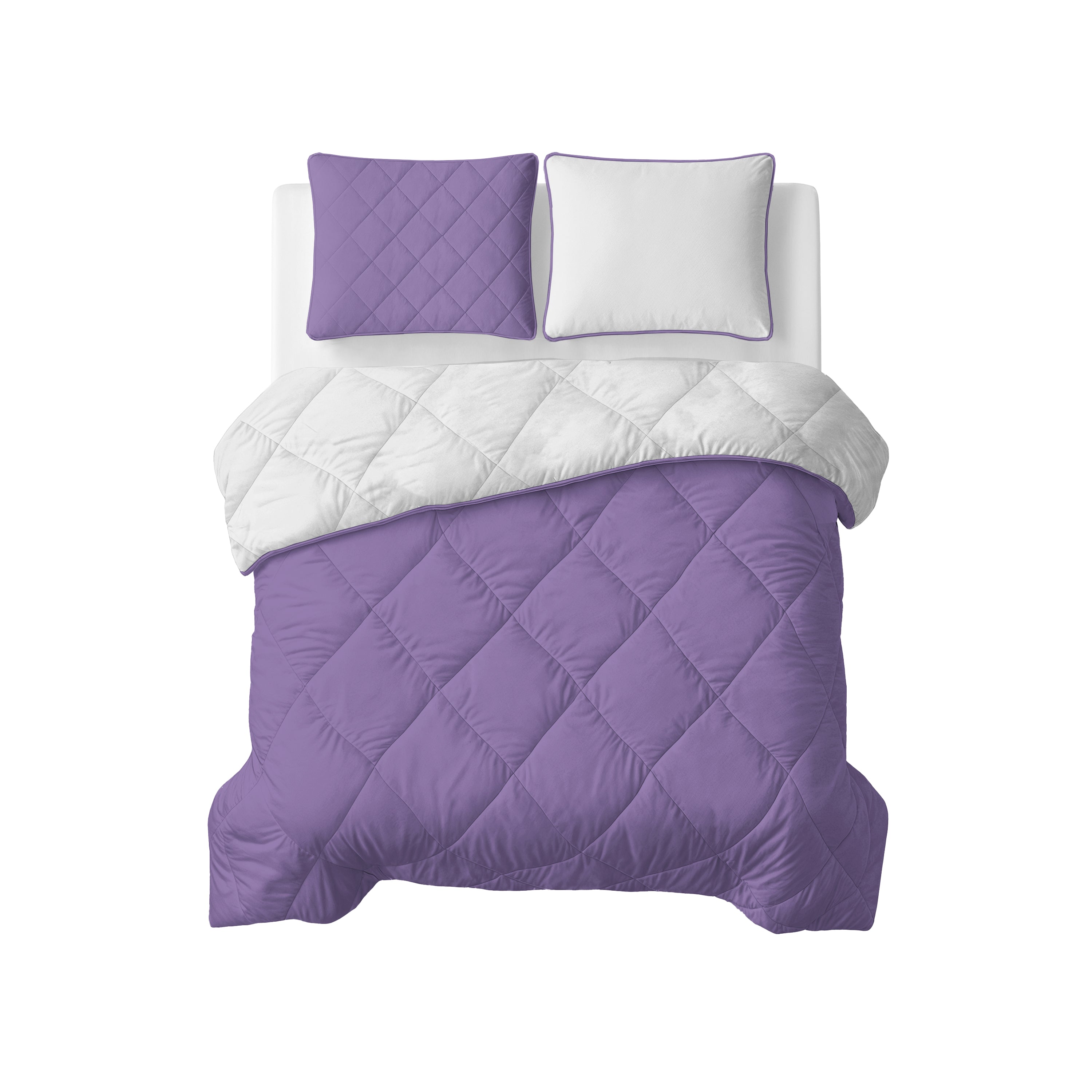 Sleeptime Lazy Uni Dekbed - Beige - Lavendel - Met Kussenslopen