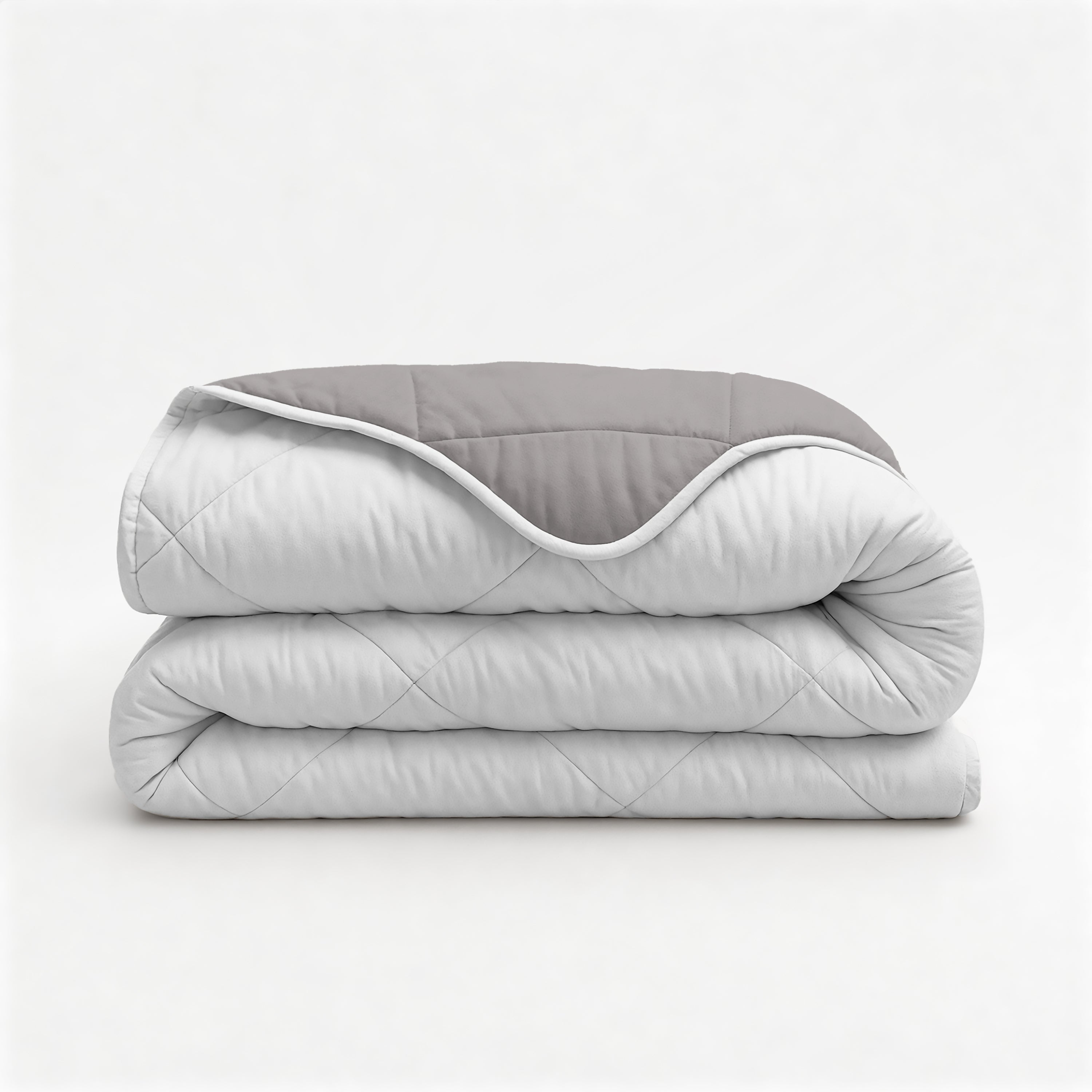 Sleeptime Lazy Uni Dekbed - Beige - Taupe/Grijs - Met Kussenslopen