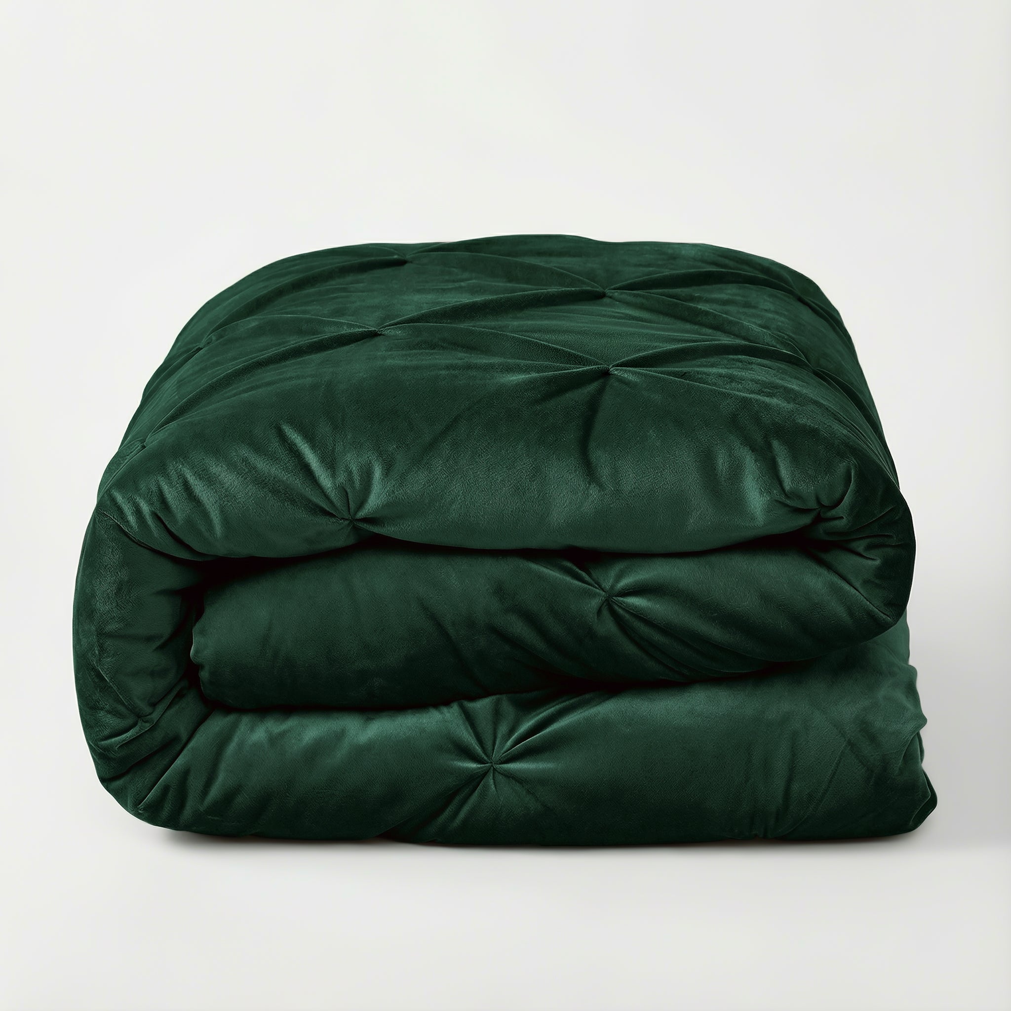 Sleeptime Lazy Velvet Pintuck Dekbed - Groen - Voor het hele jaar