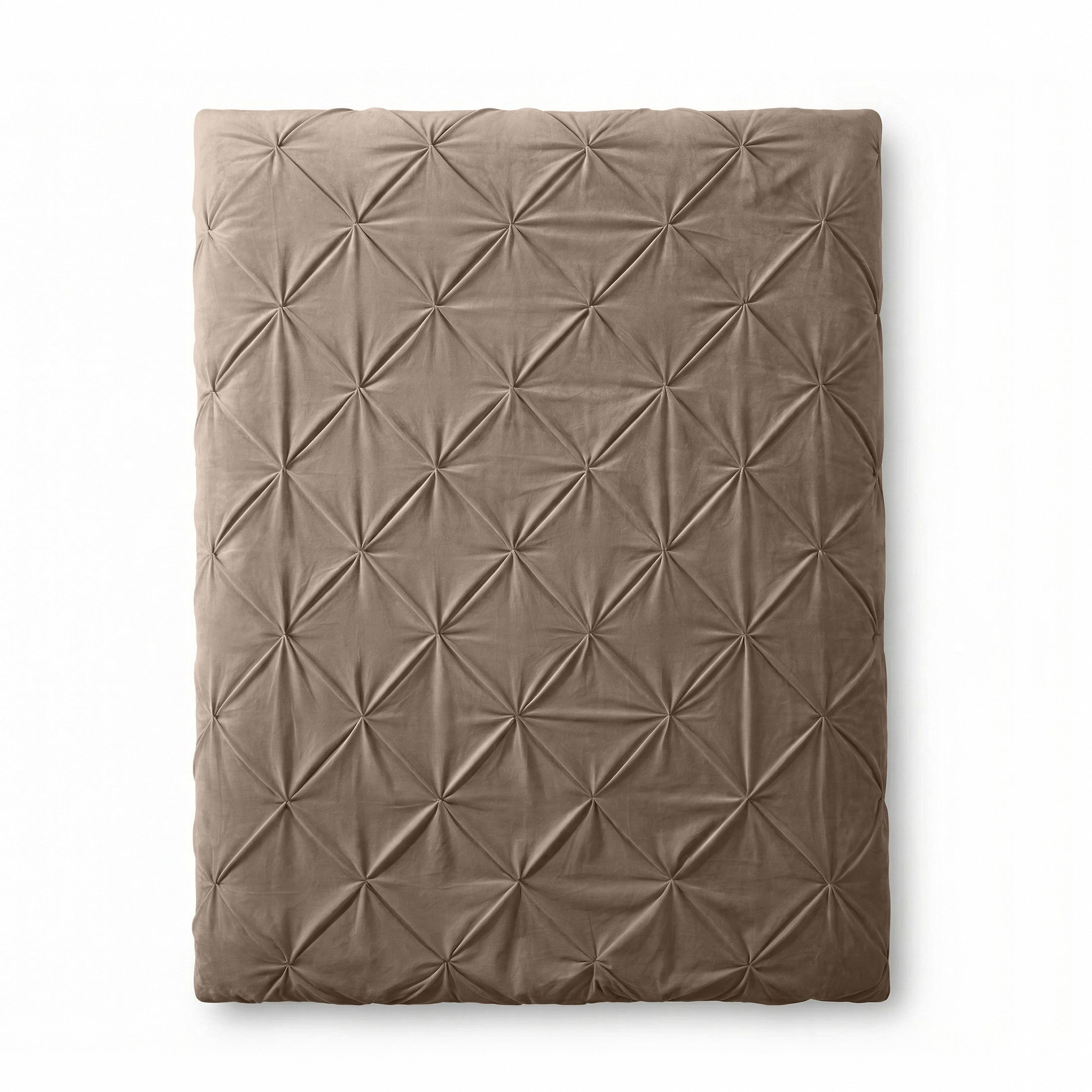 Sleeptime Lazy Velvet Pintuck Dekbed - Taupe - Voor het hele jaar
