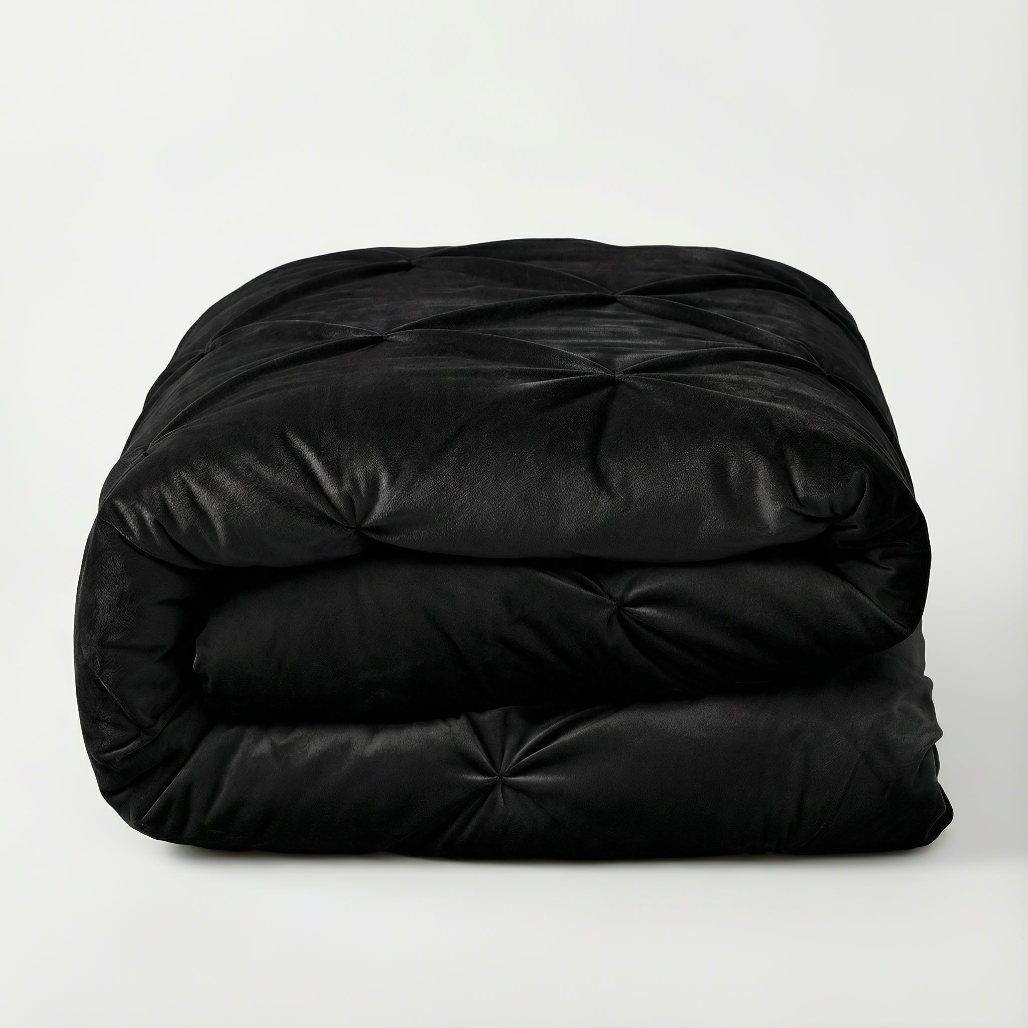 Sleeptime Lazy Velvet Pintuck Dekbed - Zwart - Voor het hele jaar