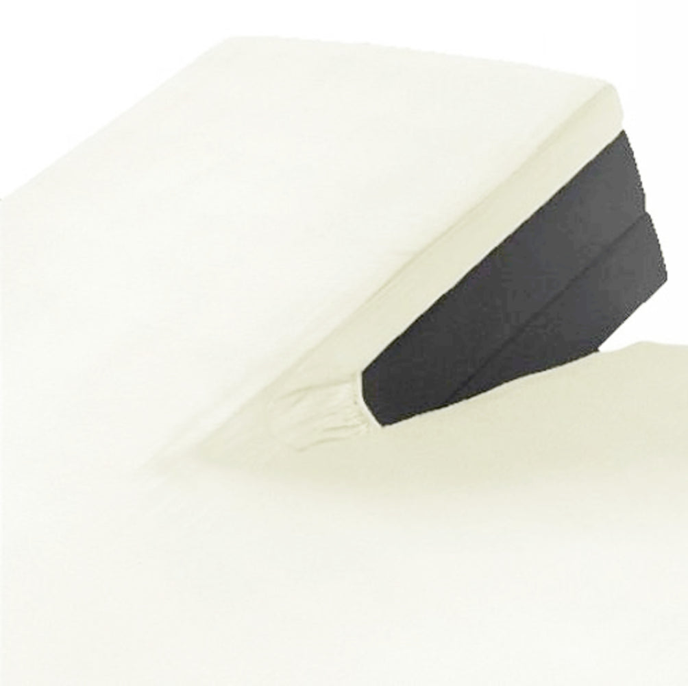 Split Topper Hoeslaken Off White - 100% Jersey Katoen | Strijkvrij | Voor Elektrische Boxspring