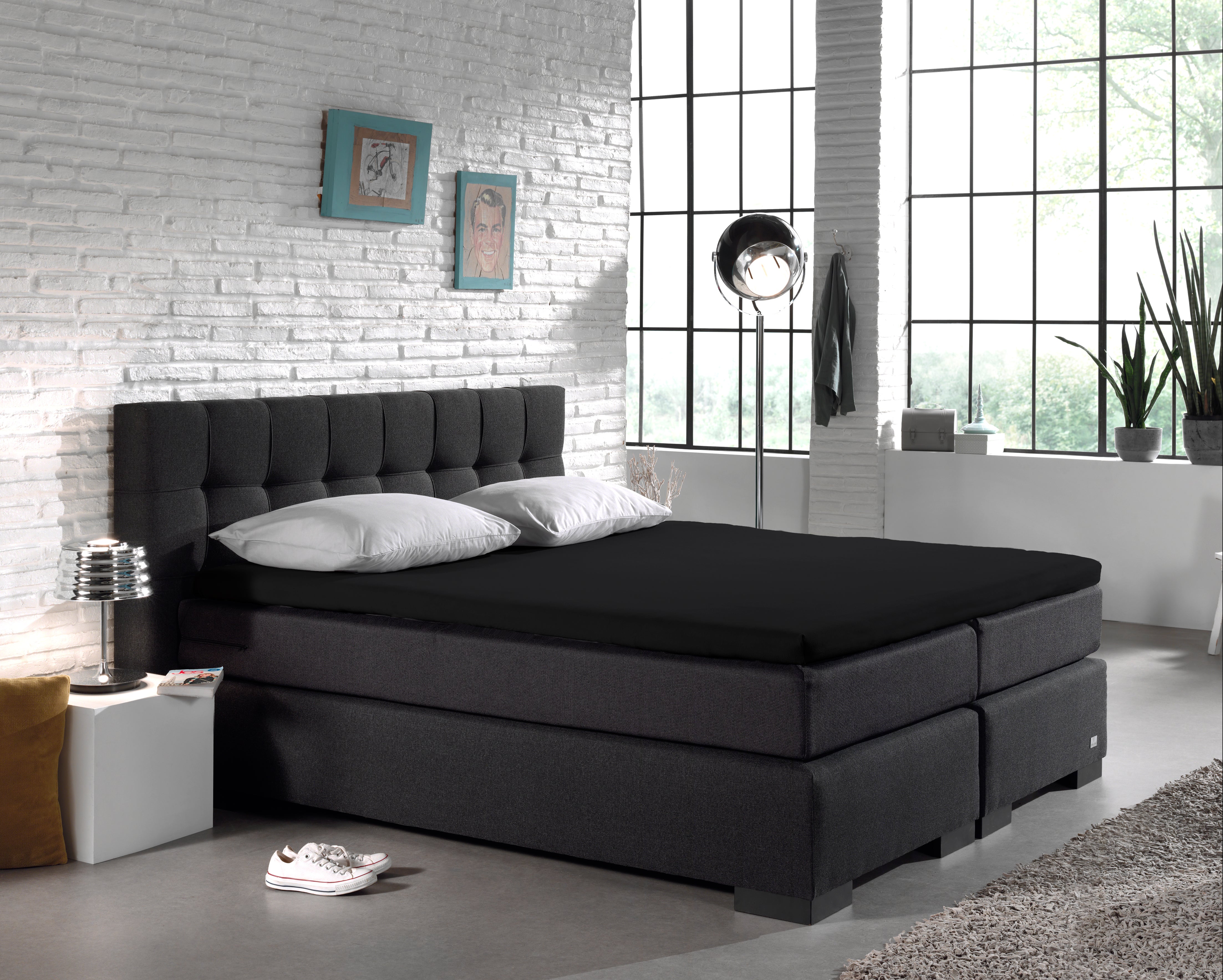Split Topper Cotton Fitted Sheet Black - Wonderfully Soft - Suitable for Box Springs and Mattresses - High-quality smooth cotton
