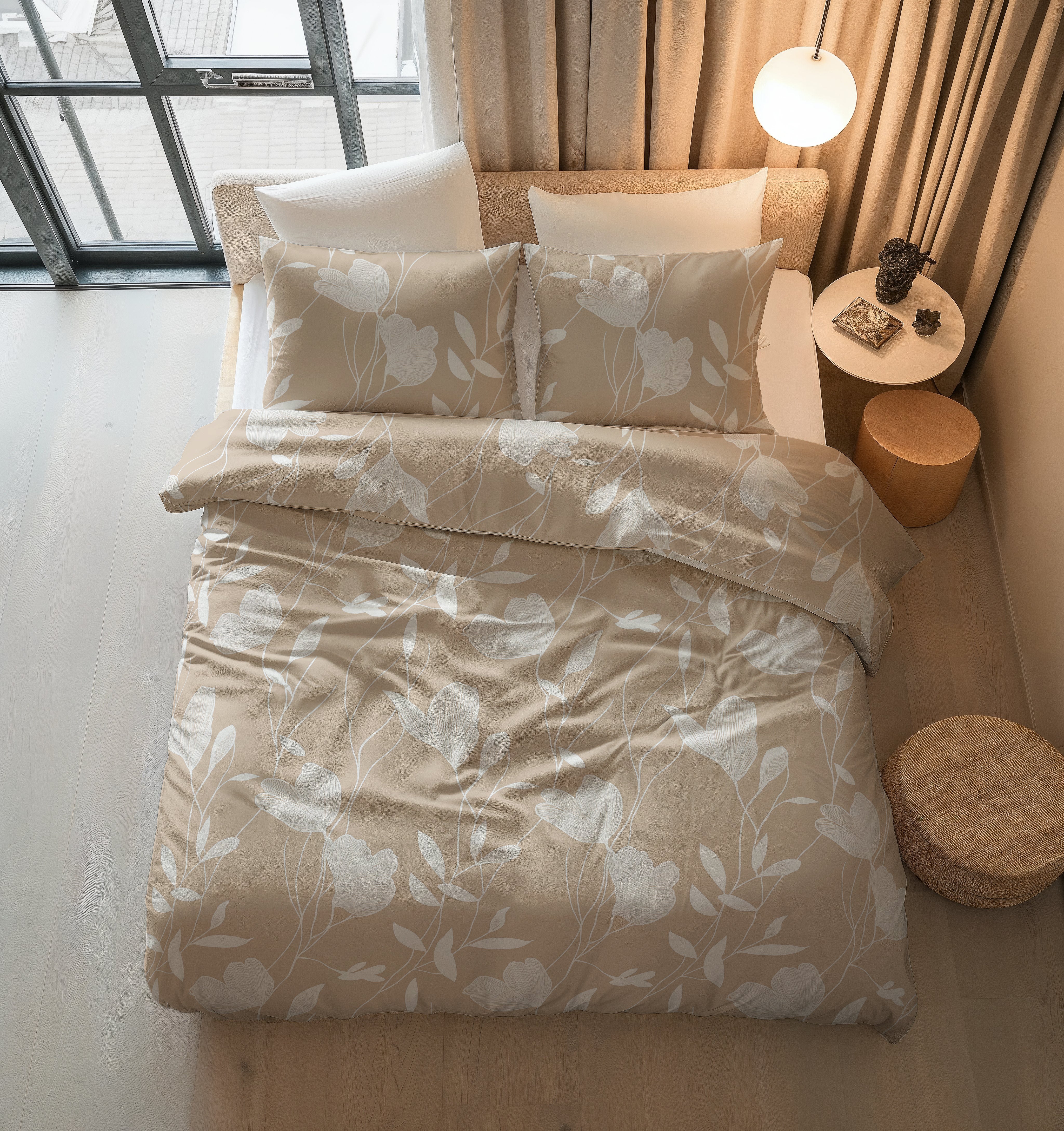 Spring Zand/Beige Dekbedovertrek