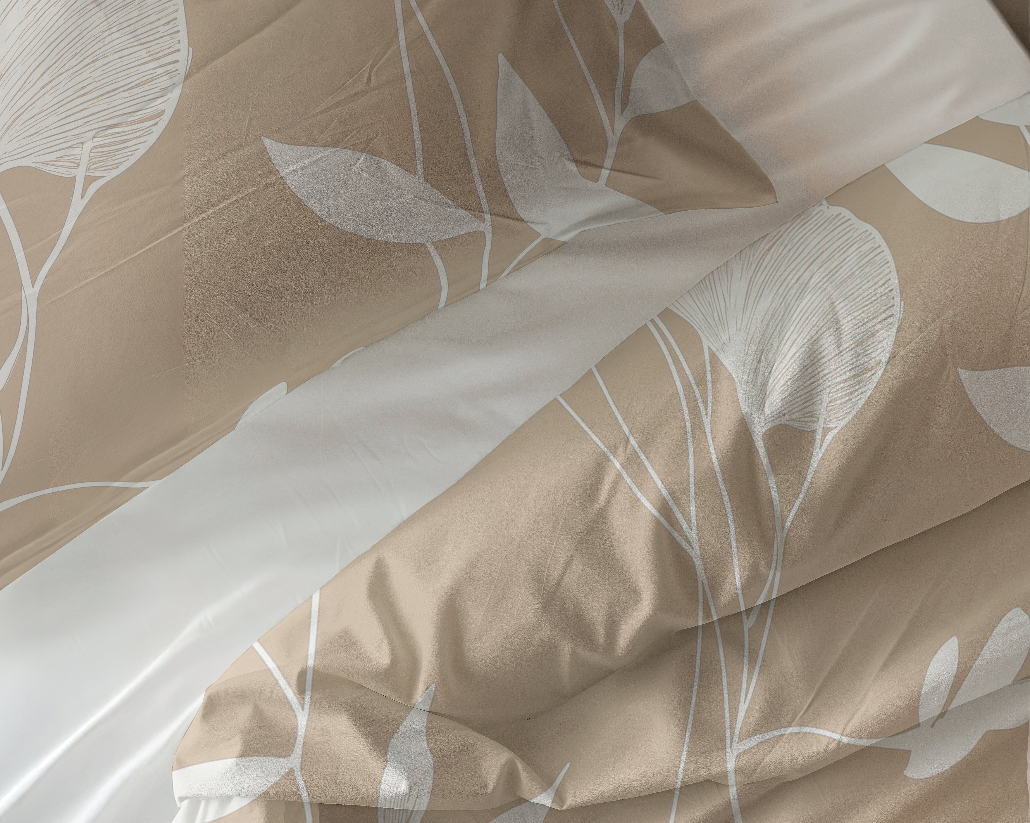 Spring Zand/Beige Dekbedovertrek