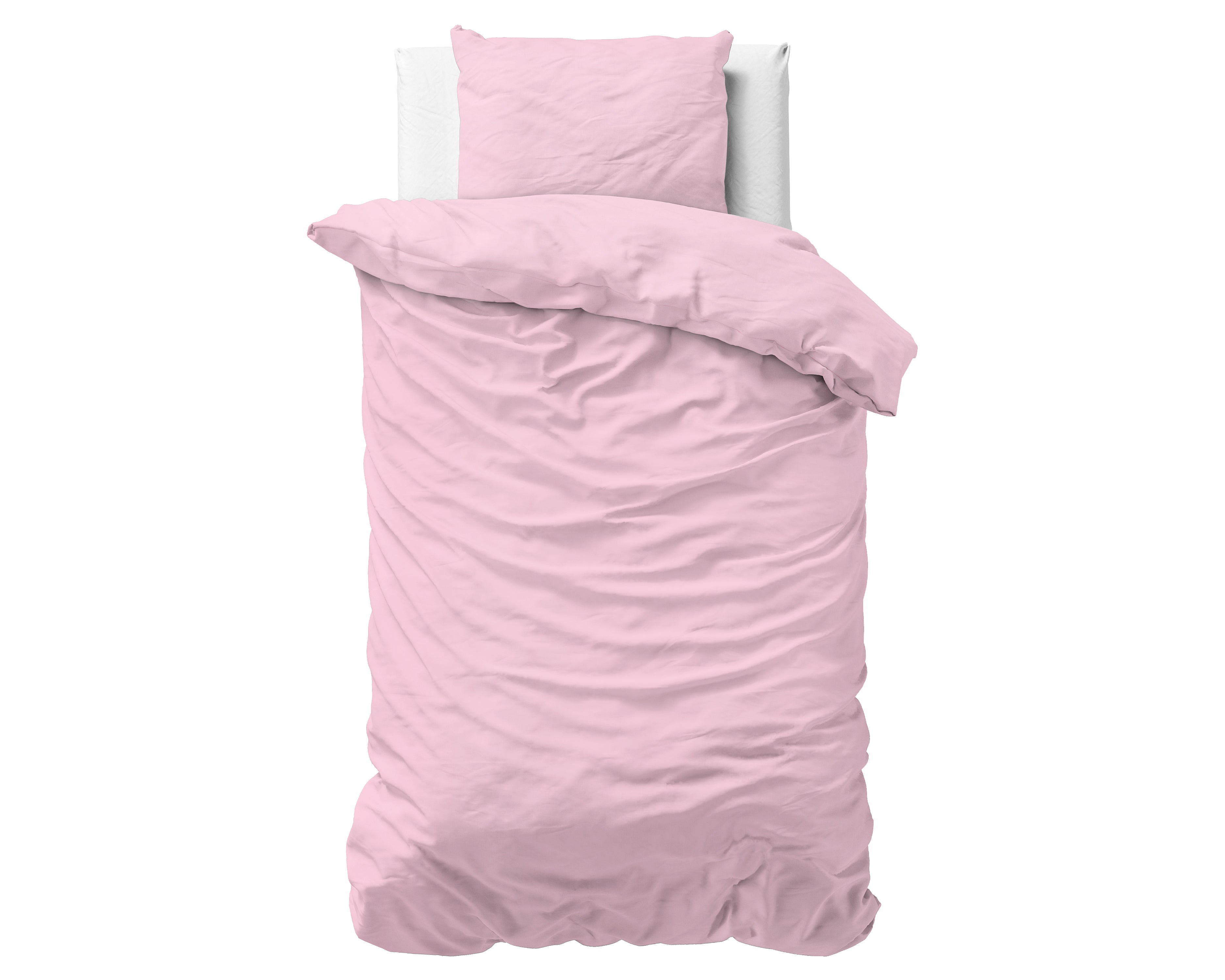 Stone washed pink duvet cover