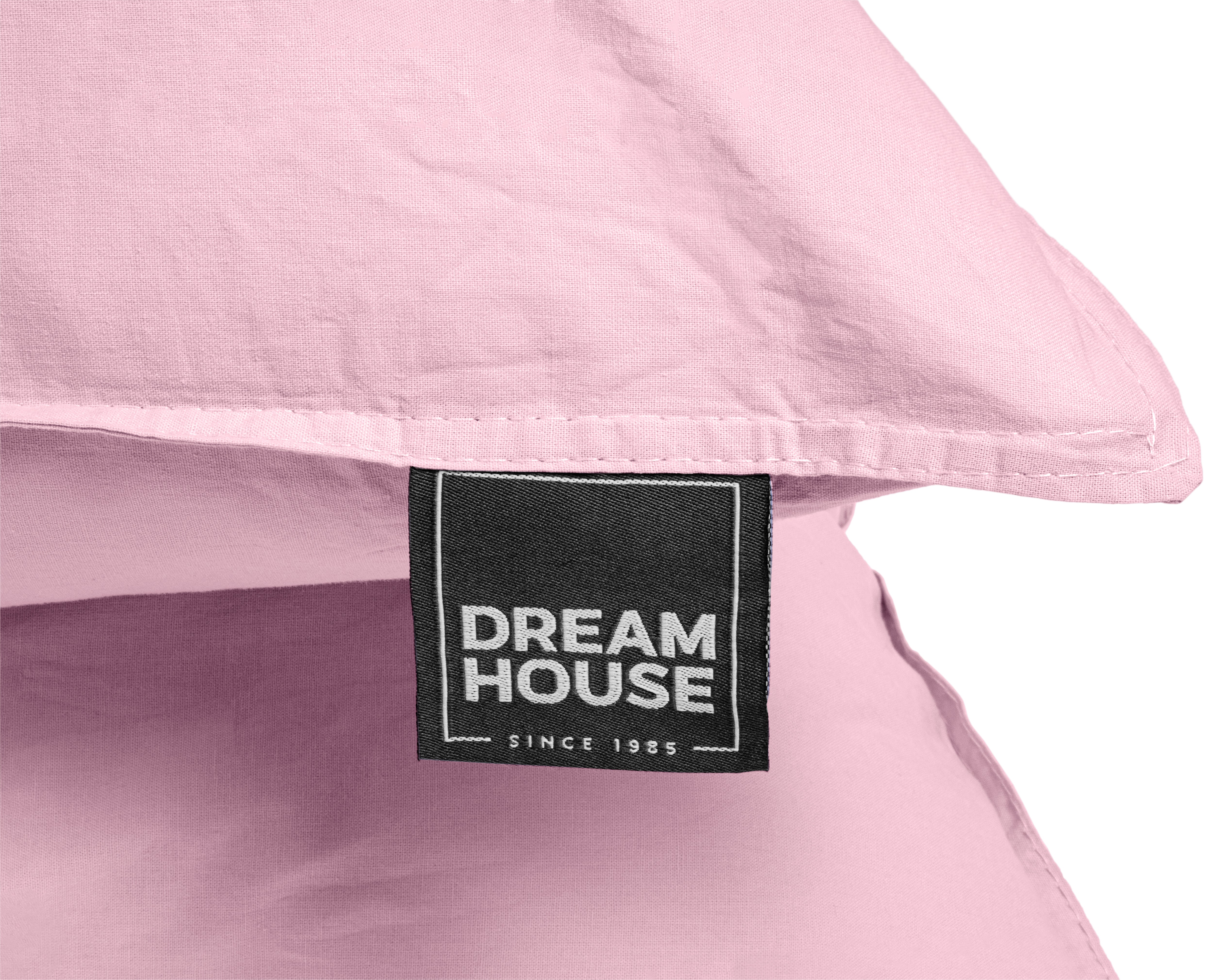 Stone washed pink duvet cover
