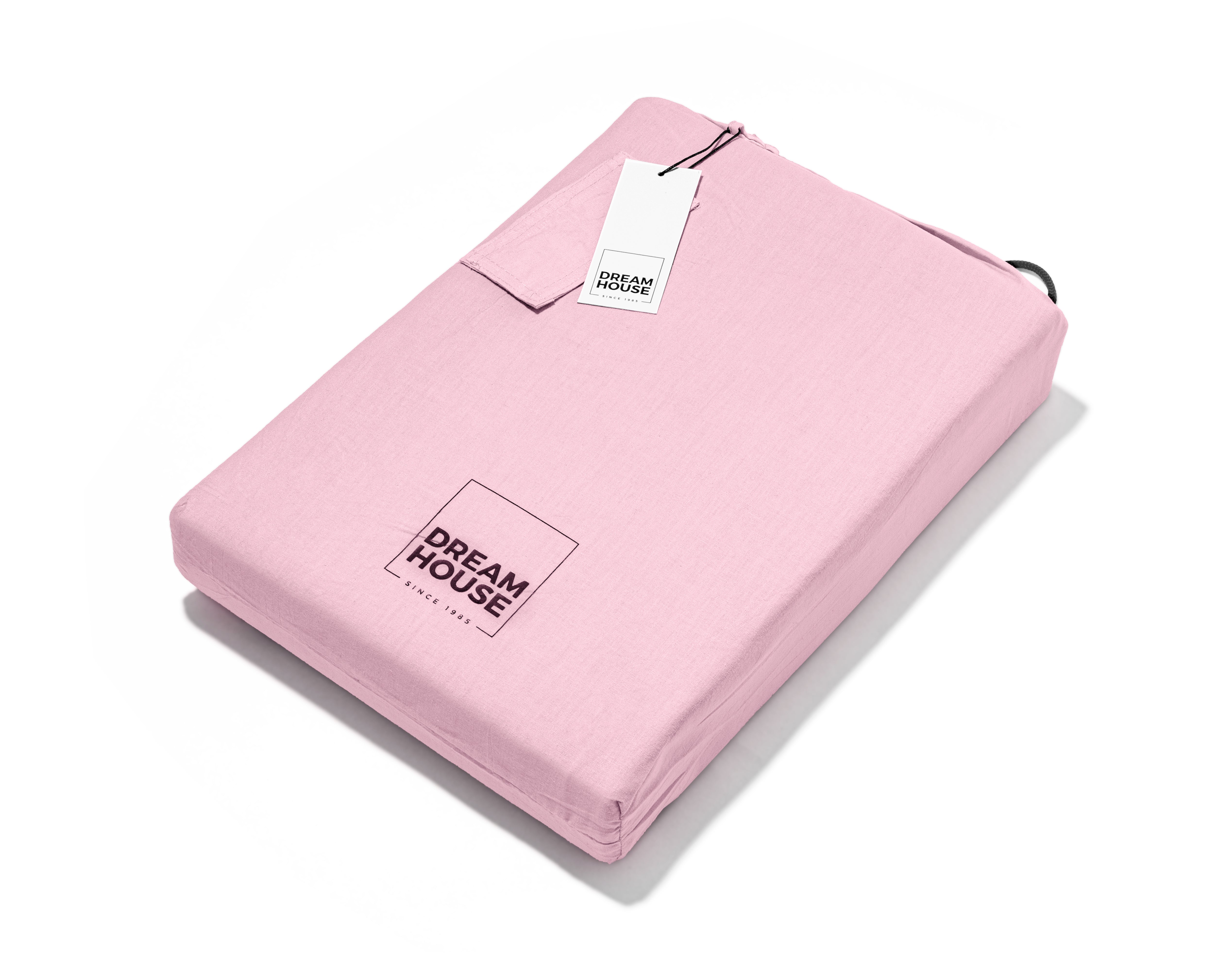 Stone washed pink duvet cover