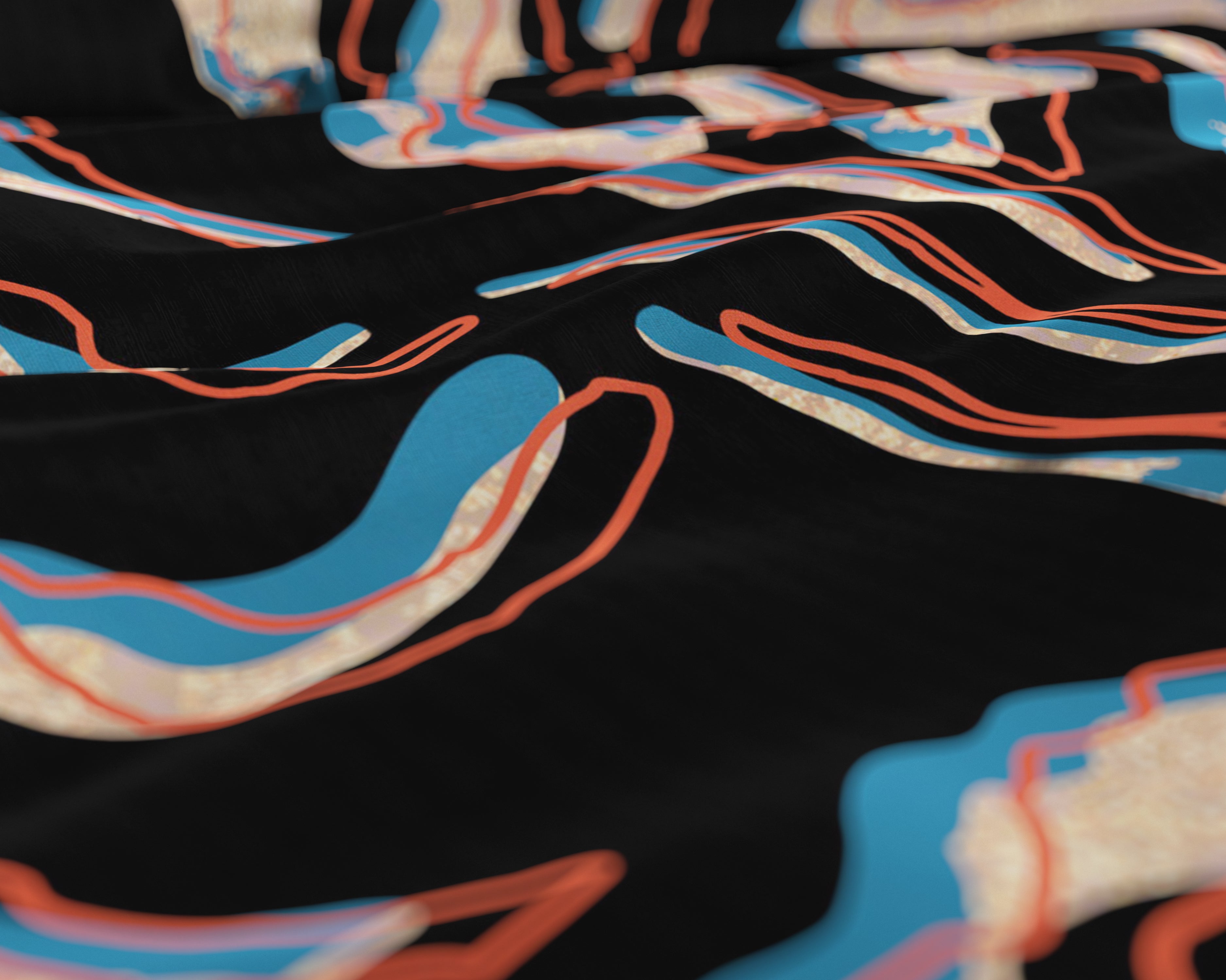 Tansy Multi Dekbedovertrek - Luxe Satijn - Hoge kwaliteit - Trendy prints