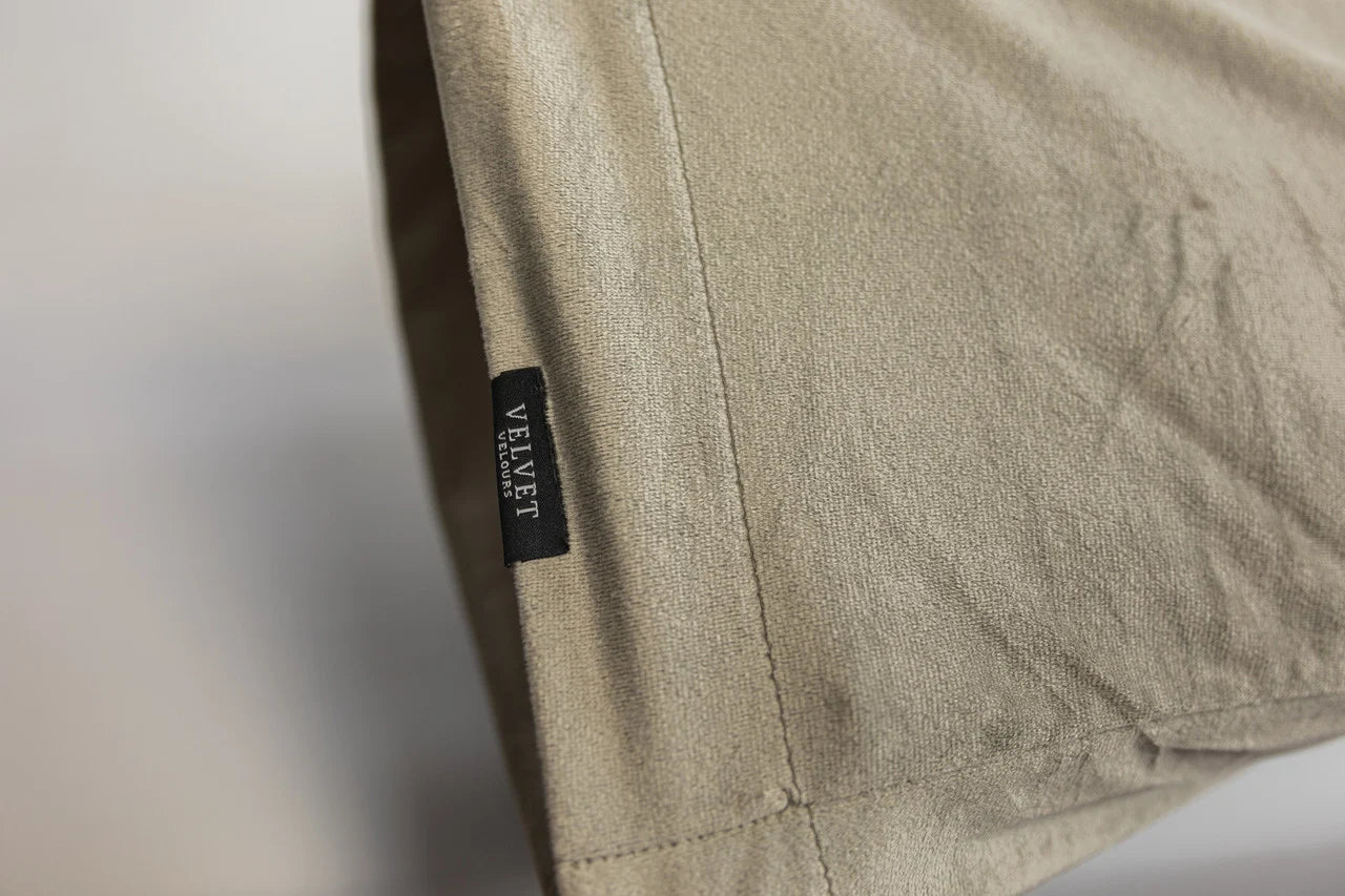 Taupe Gray Velvet Body Pillowcase – Ultra Soft, Allergy Friendly and Easy to Maintain