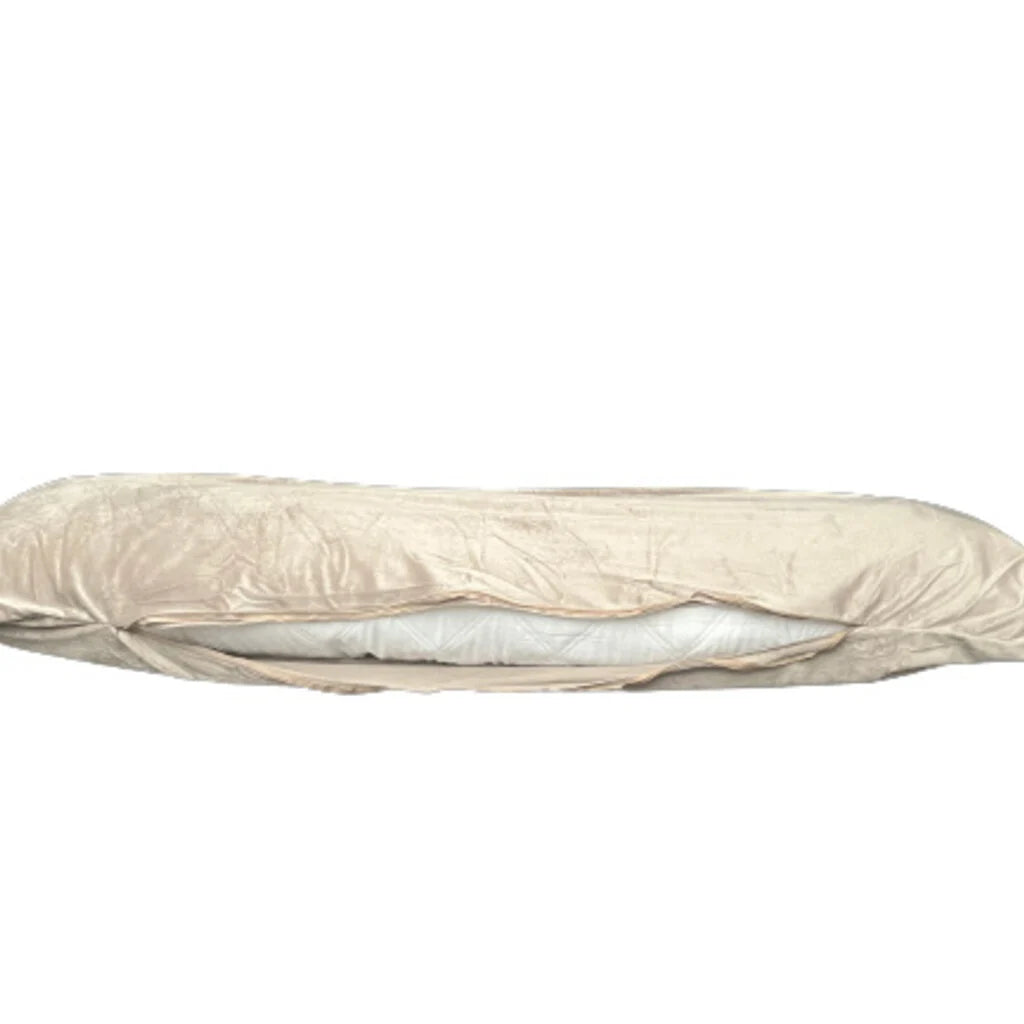 Taupe Gray Velvet Body Pillowcase – Ultra Soft, Allergy Friendly and Easy to Maintain